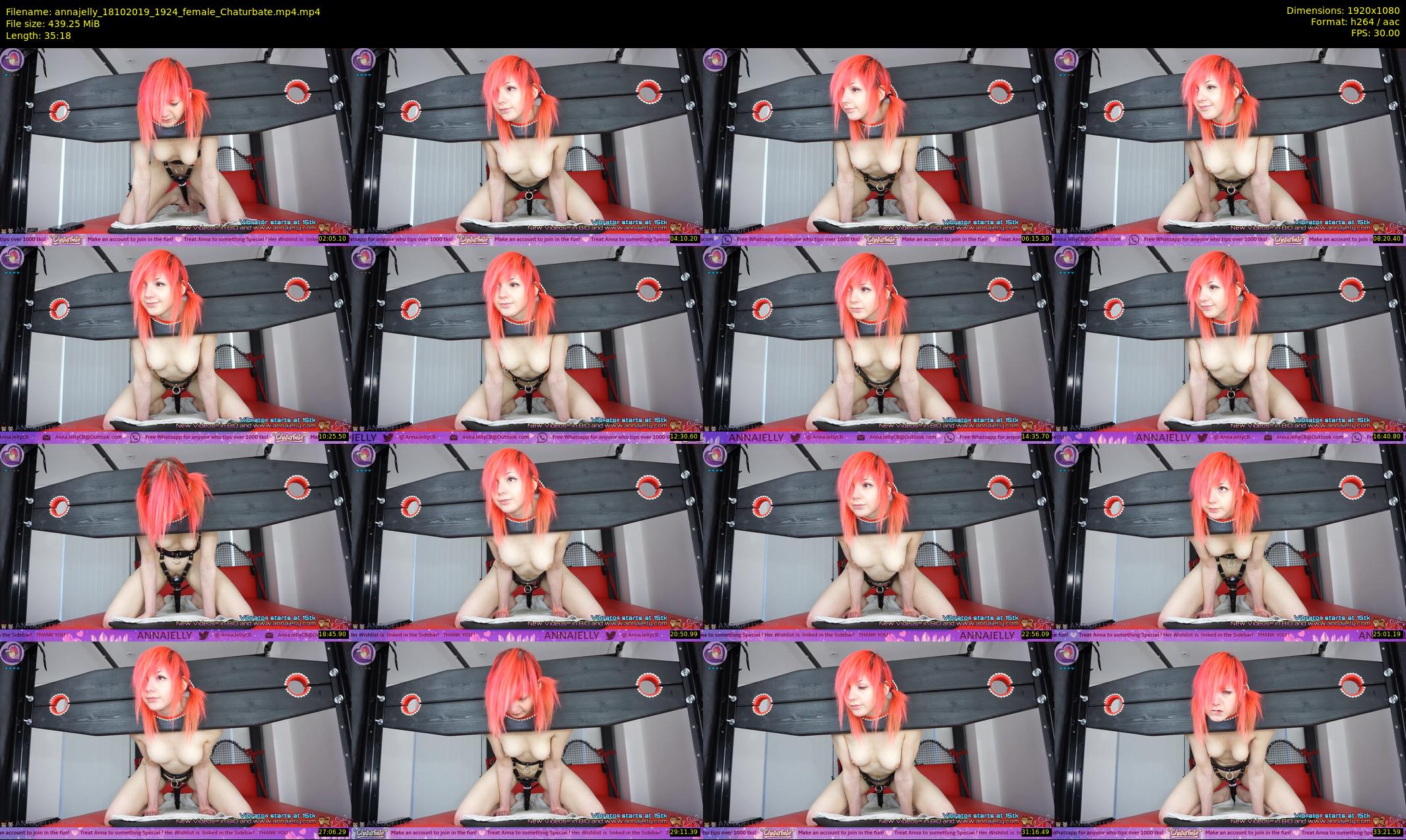 annajelly — 36 minute Chaturbate couple cam show recording, 1080p, Oct 18, 2019