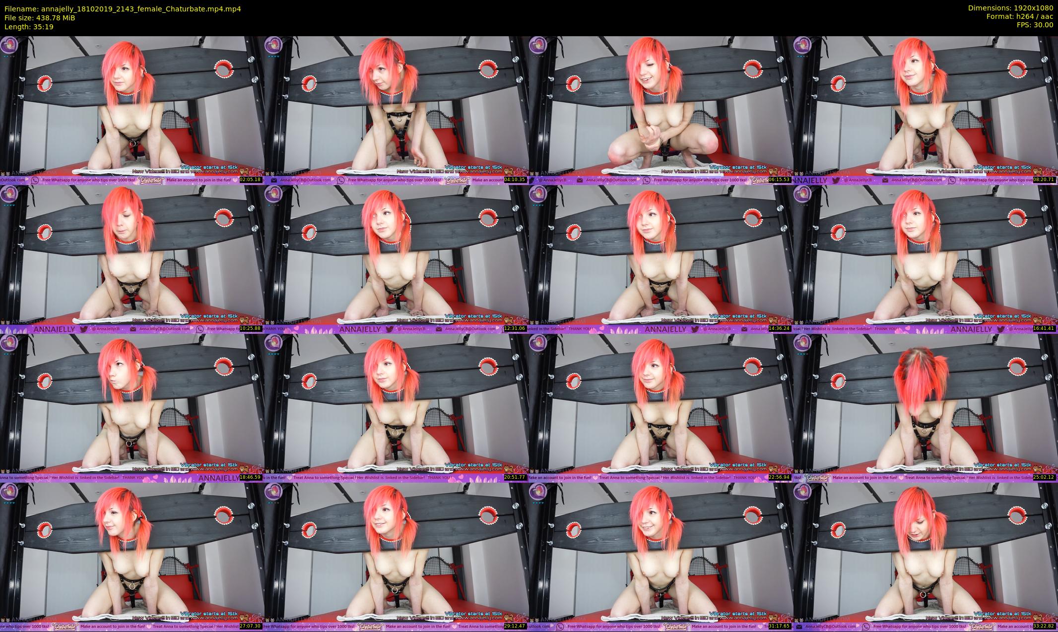 annajelly — 36 minute Chaturbate couple cam show recording, 1080p, Oct 18, 2019