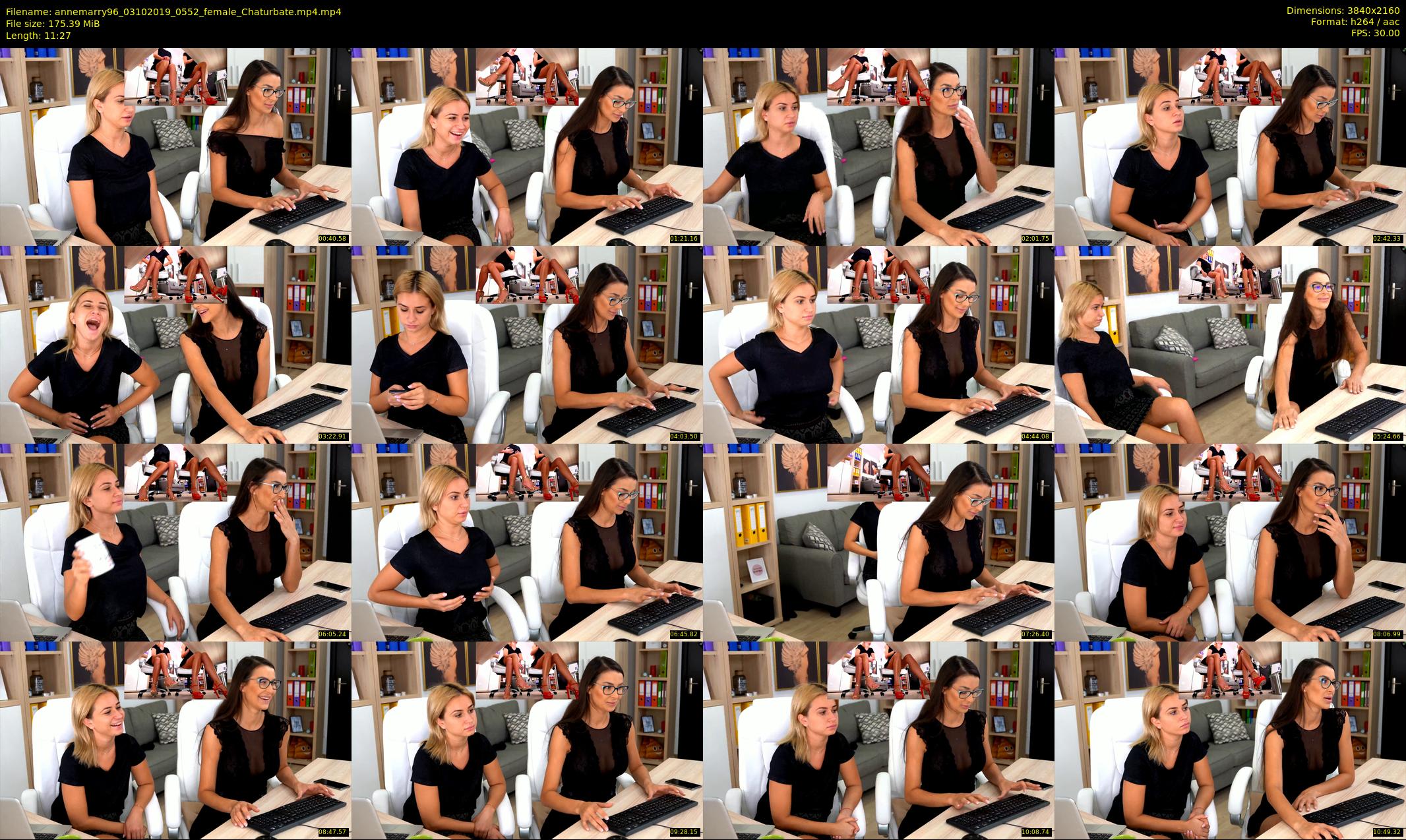 annemarry96 — 12 minute Chaturbate female cam show recording, 4K, Oct 3, 2019