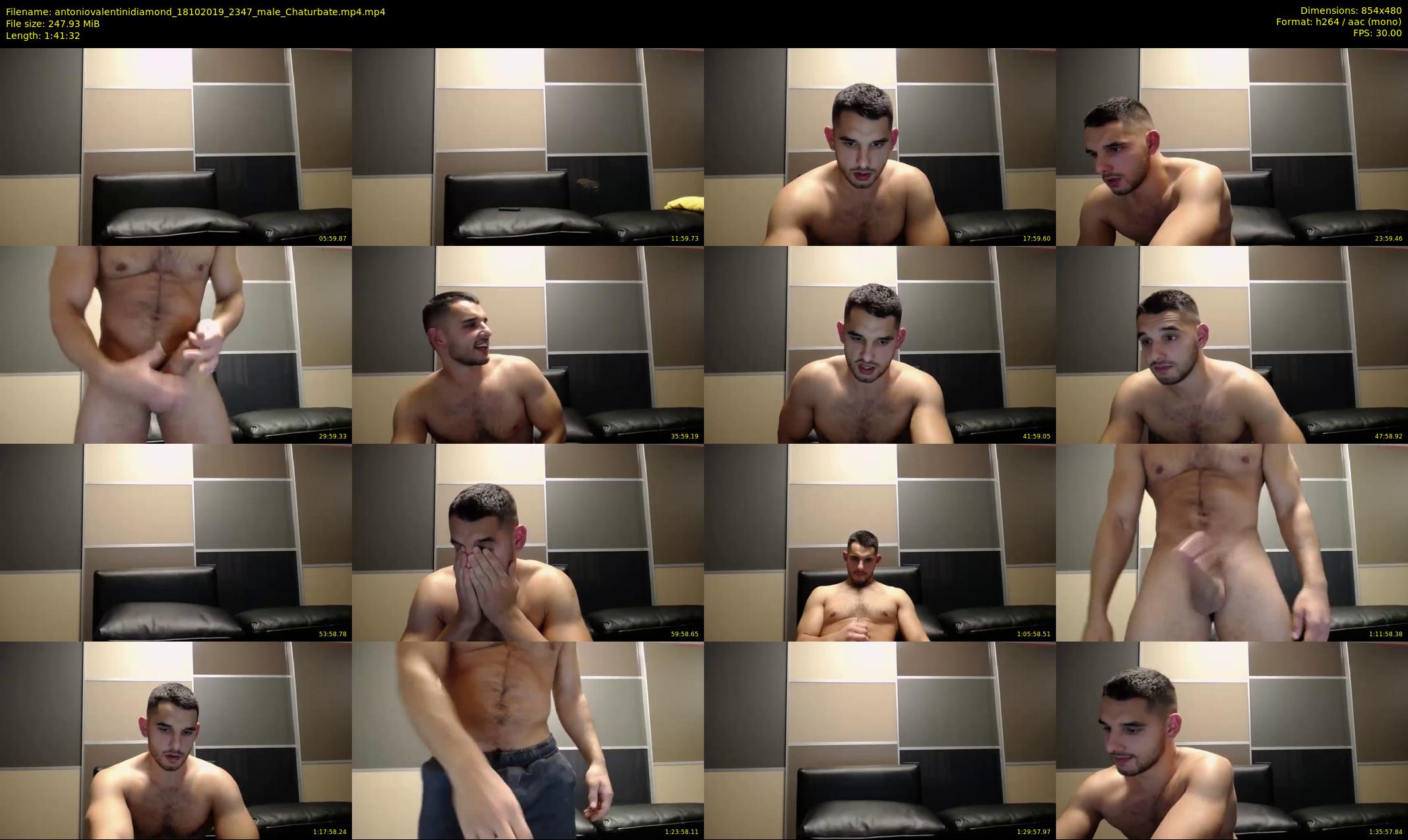 antoniovalentinidiamond — 102 minute Chaturbate male cam show recording, 480p, Oct 18, 2019