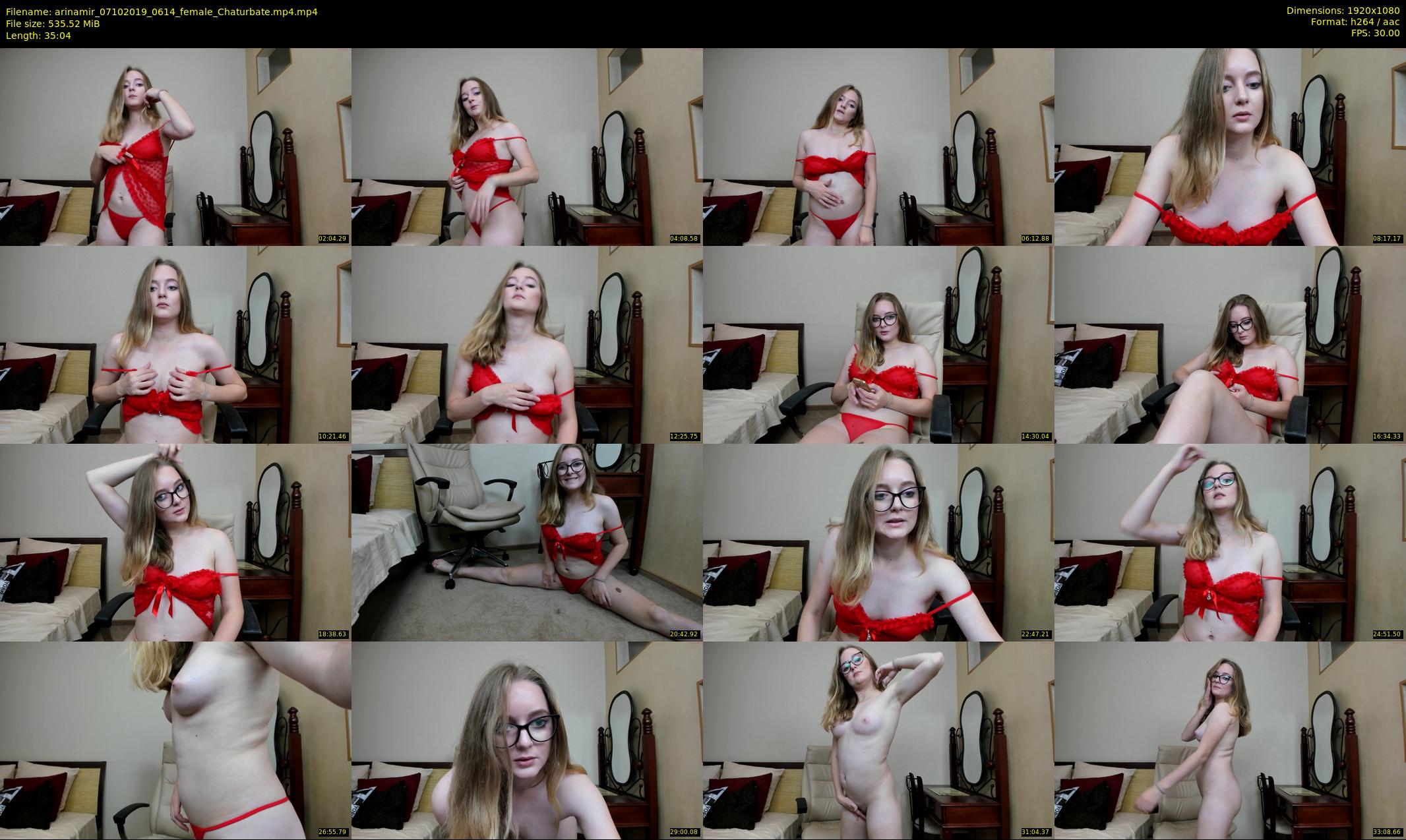 arinamir — 36 minute Chaturbate female cam show recording, 1080p, Oct 7, 2019