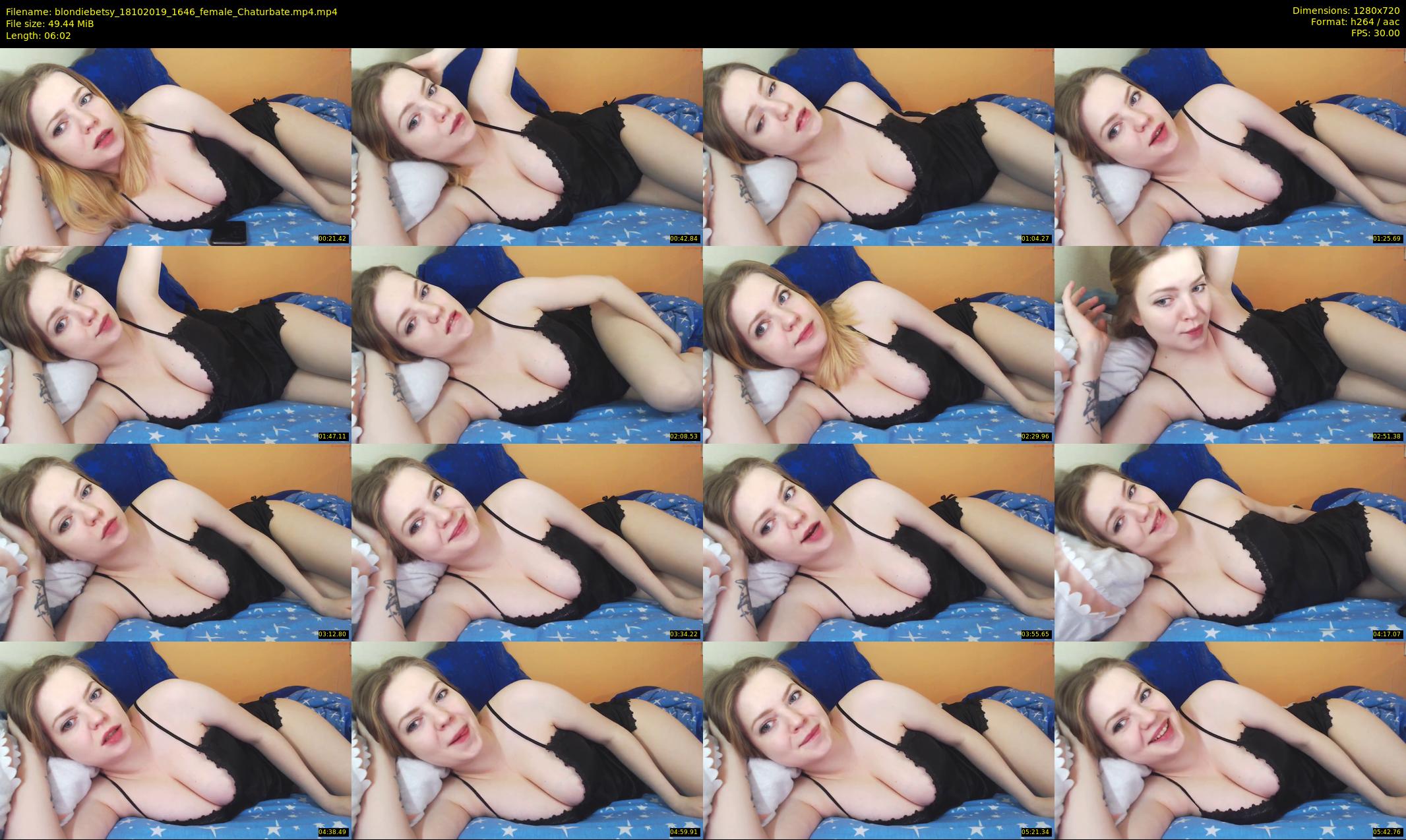blondiebetsy — 7 minute Chaturbate female cam show recording, 720p, Oct 18, 2019