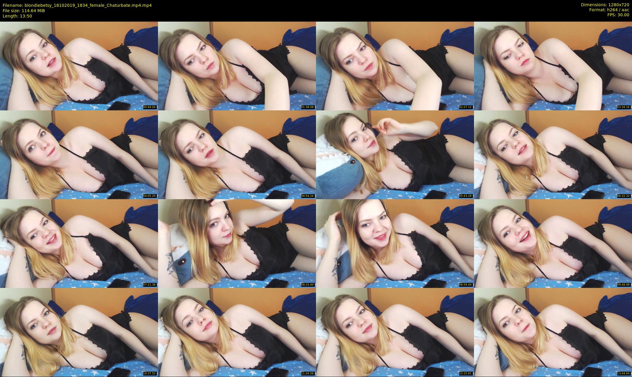 blondiebetsy — 14 minute Chaturbate female cam show recording, 720p, Oct 18, 2019