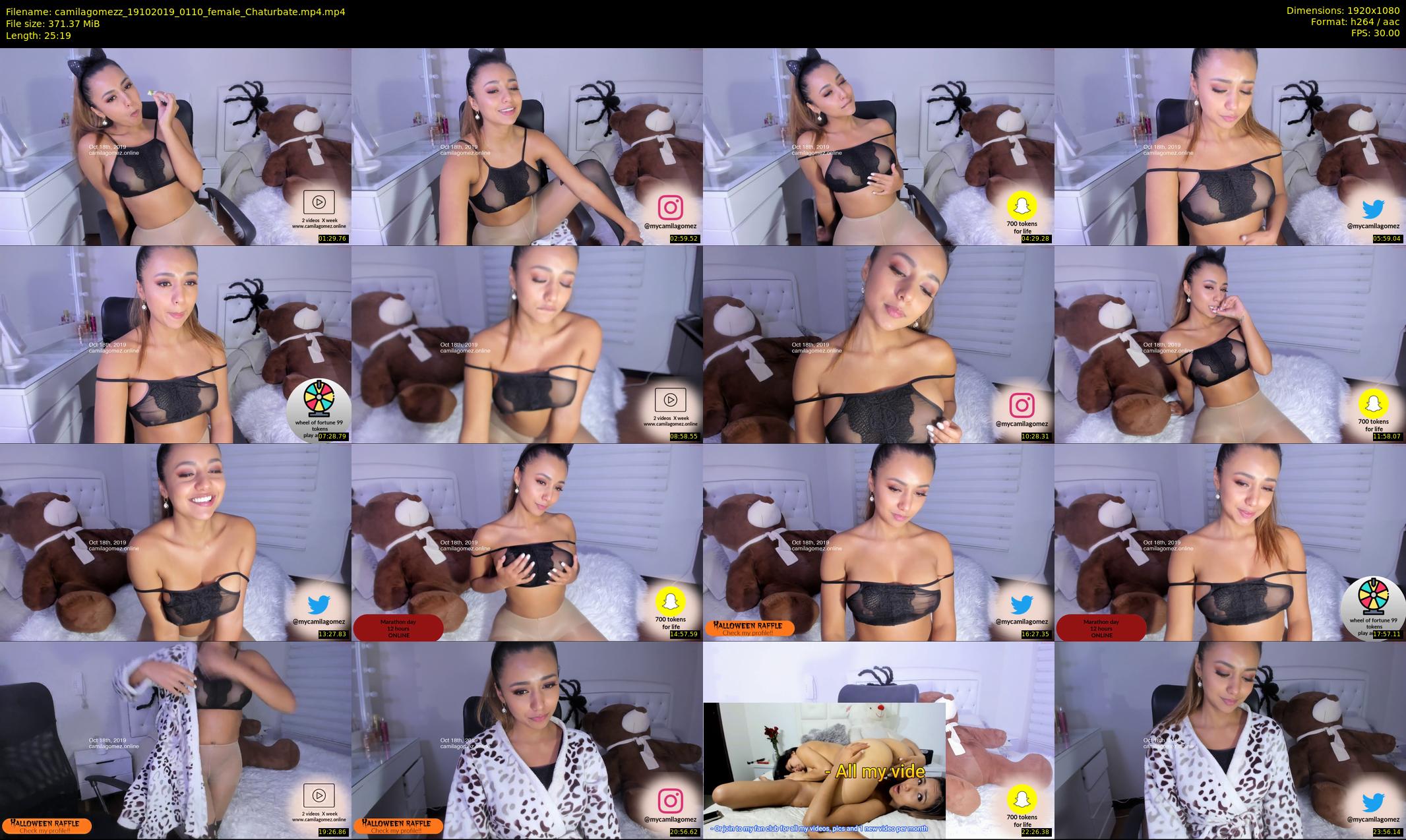 camilagomezz — 26 minute Chaturbate female cam show recording, 1080p, Oct 19, 2019