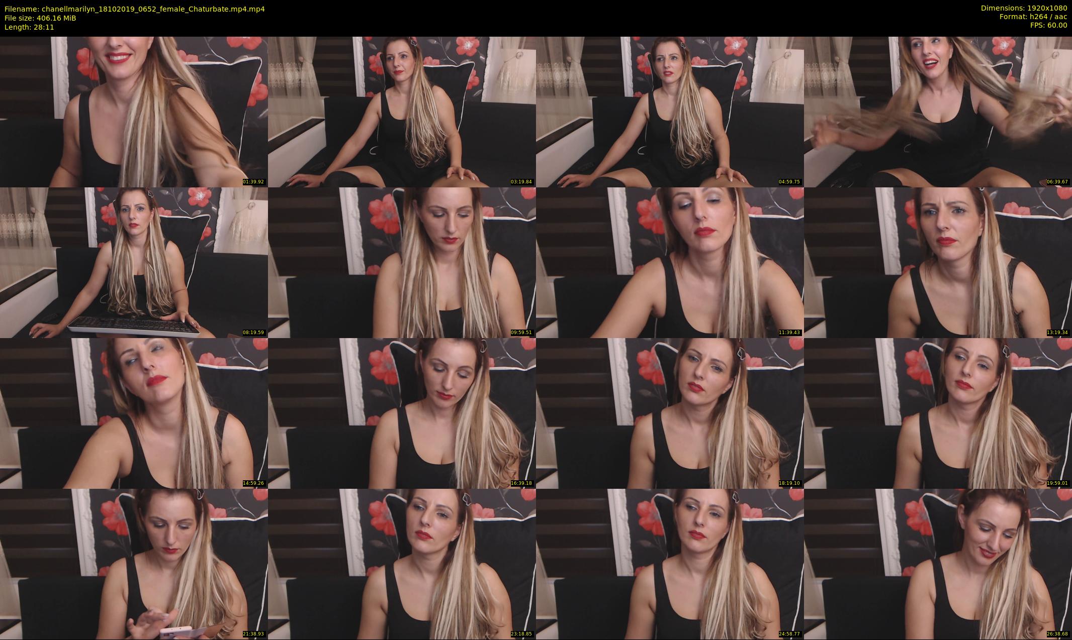 chanellmarilyn — 29 minute Chaturbate female cam show recording, 1080p, Oct 18, 2019