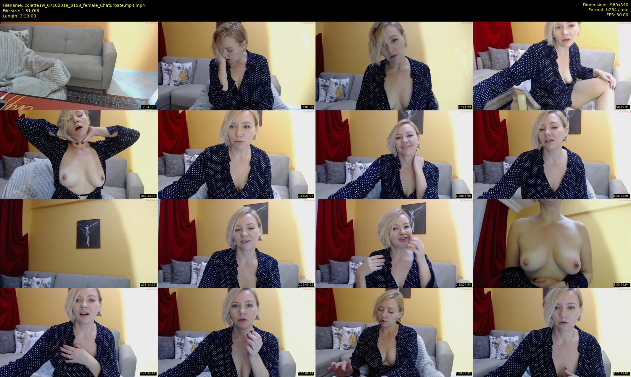 colette1w — 214 minute Chaturbate female cam show recording, 480p, Oct 7, 2019