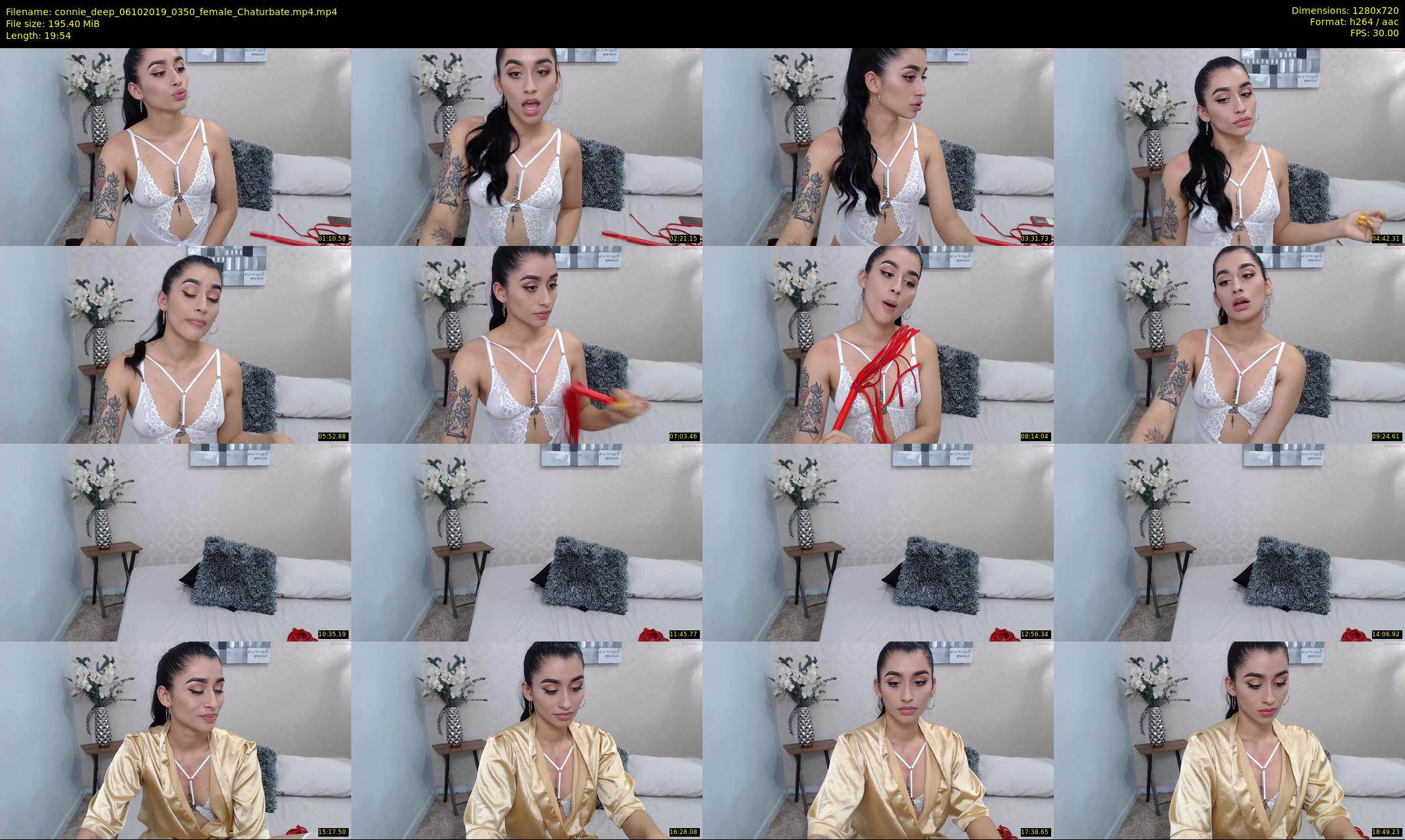 connie_deep — 20 minute Chaturbate female cam show recording, 720p, Oct 6, 2019