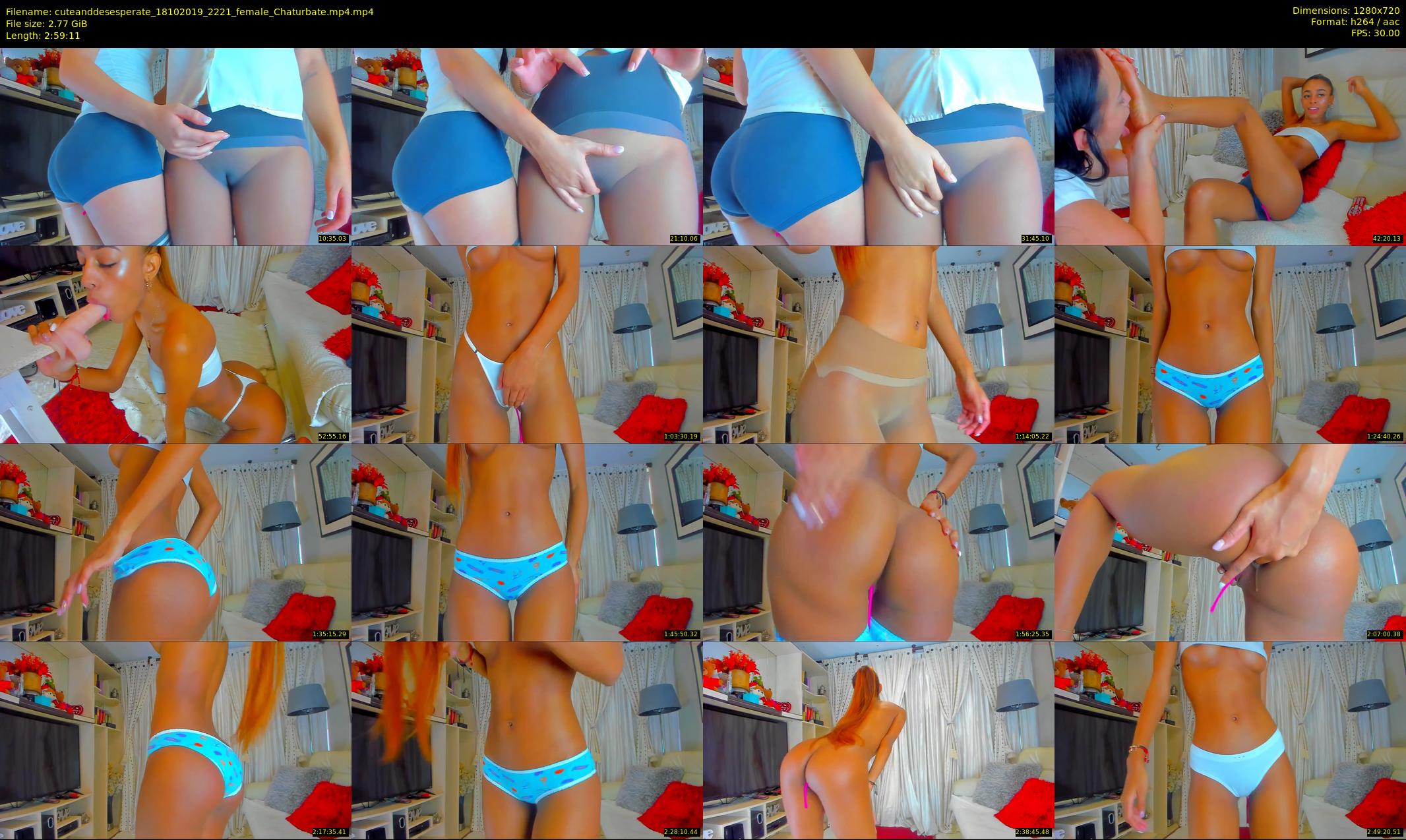 cuteanddesesperate — 180 minute Chaturbate female cam show recording, 720p, Oct 18, 2019