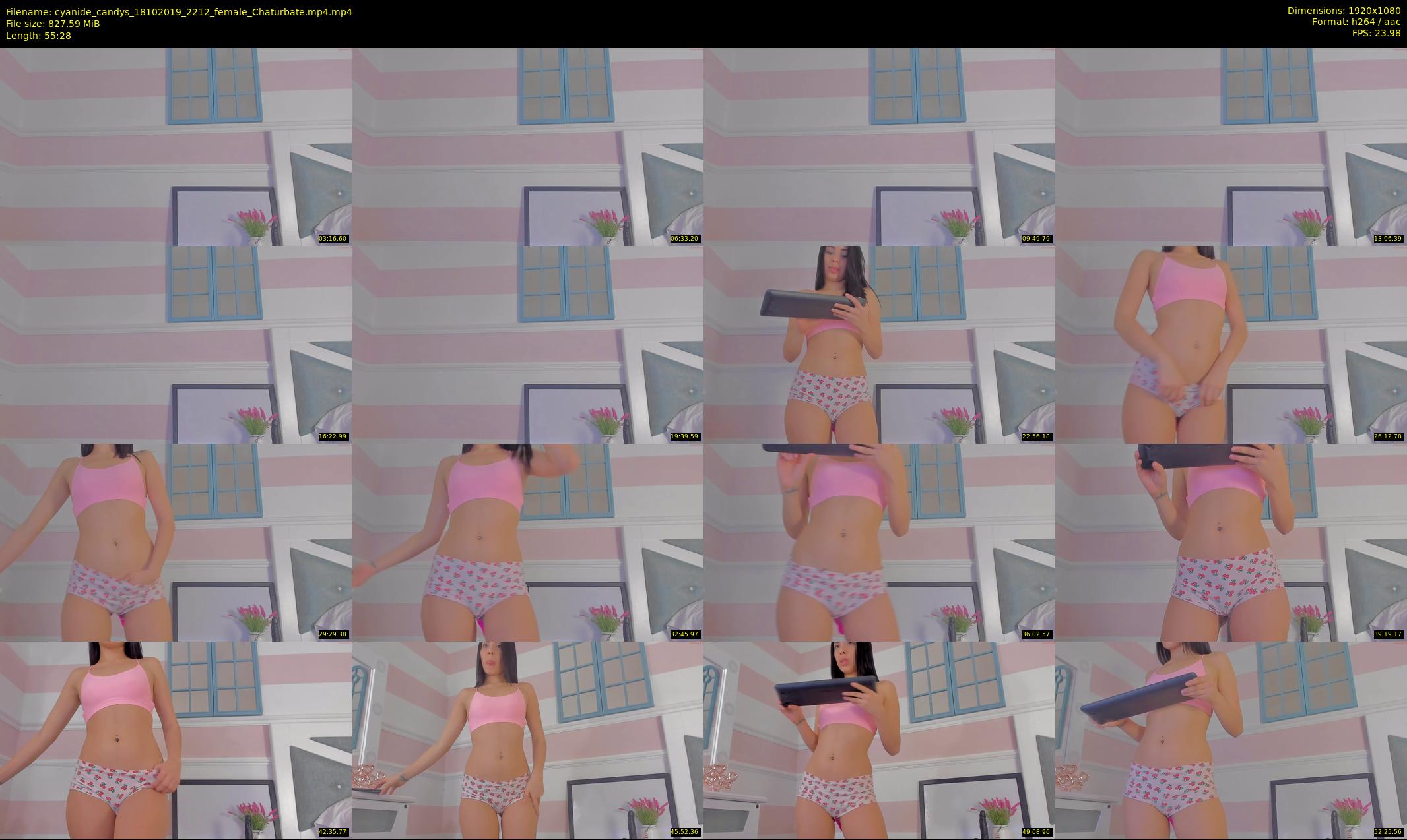 cyanide_candys — 56 minute Chaturbate female cam show recording, 1080p, Oct 18, 2019