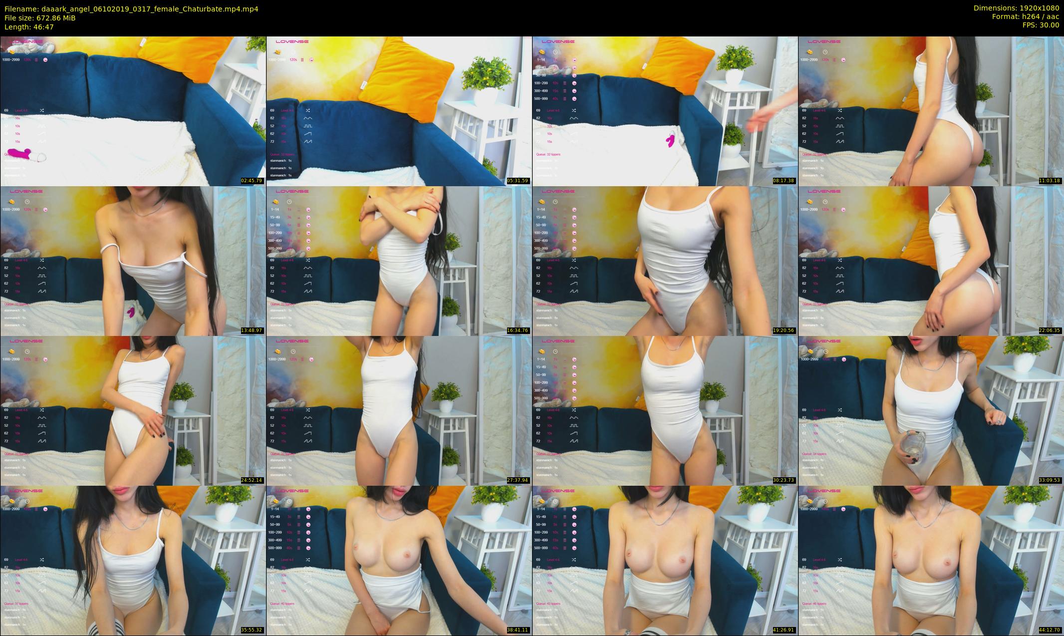 daaark_angel — 47 minute Chaturbate female cam show recording, 1080p, Oct 6, 2019