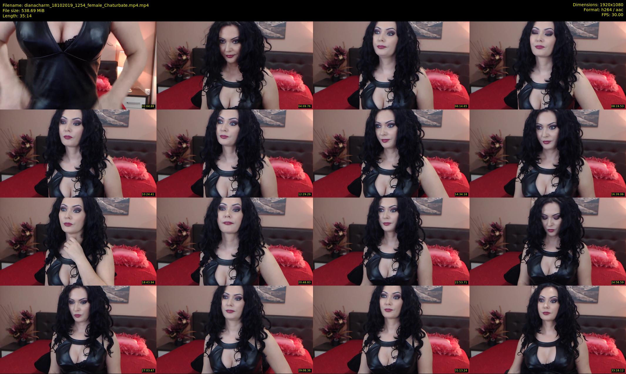 dianacharm — 36 minute Chaturbate female cam show recording, 1080p, Oct 18, 2019