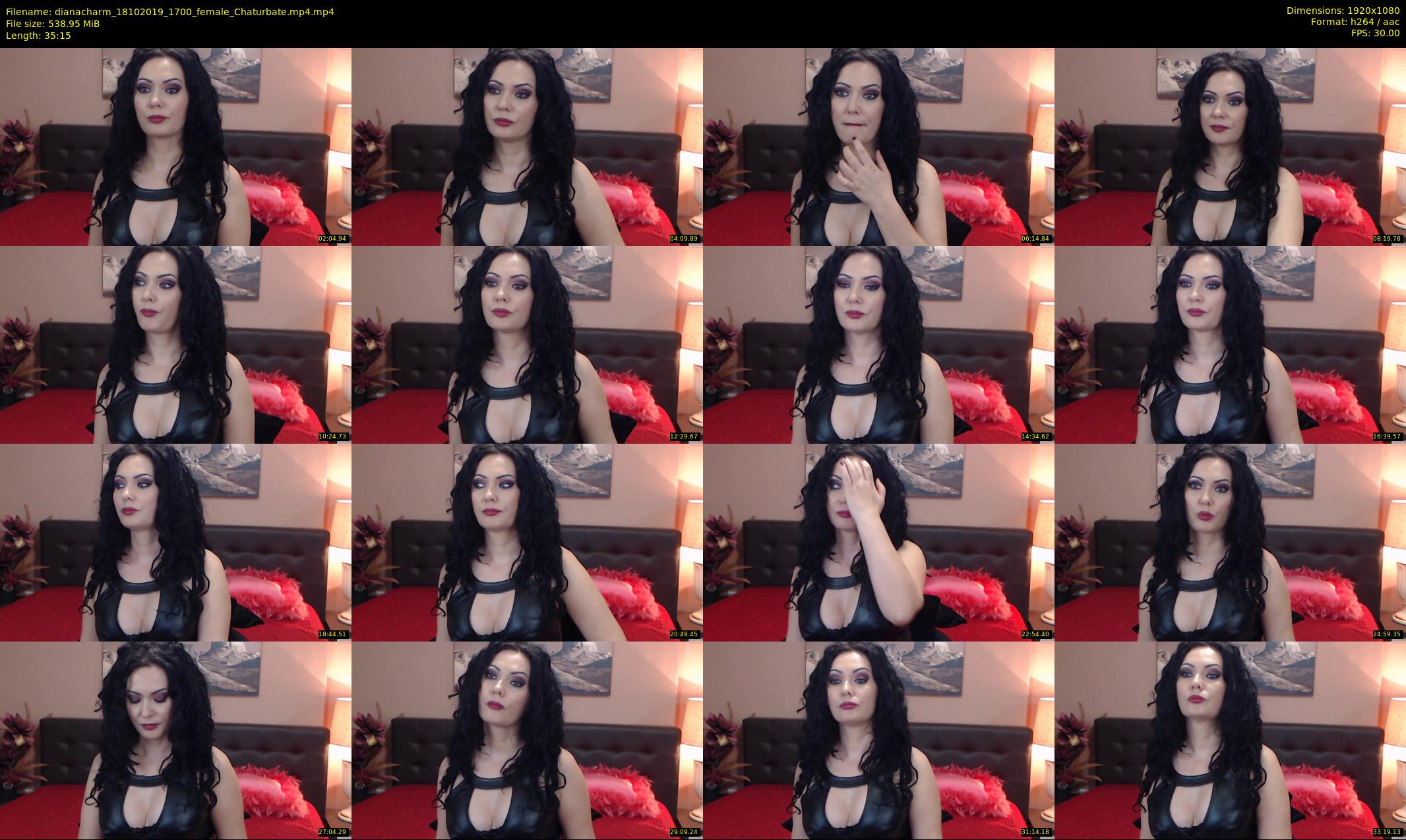 dianacharm — 36 minute Chaturbate female cam show recording, 1080p, Oct 18, 2019