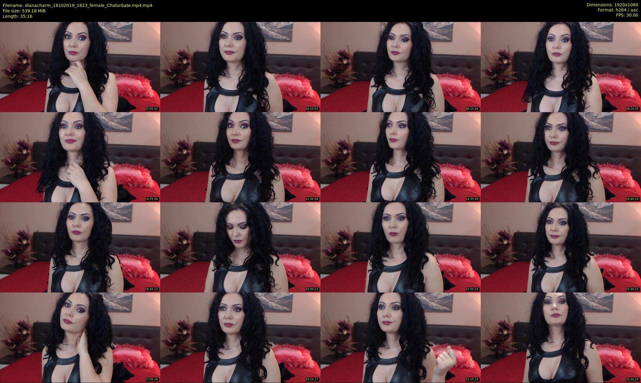 dianacharm — 36 minute Chaturbate female cam show recording, 1080p, Oct 18, 2019