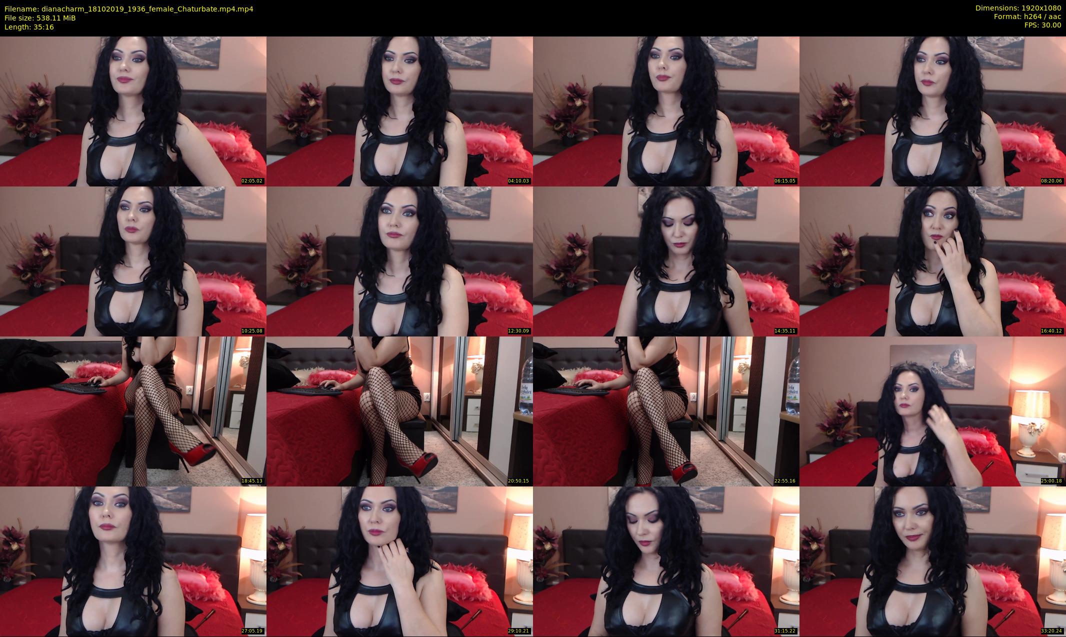 dianacharm — 36 minute Chaturbate female cam show recording, 1080p, Oct 18, 2019