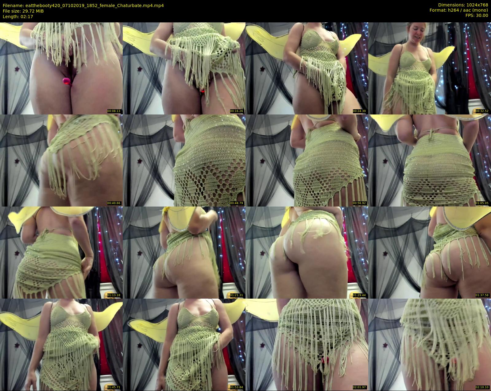 eatthebooty420 — 3 minute Chaturbate female cam show recording, 720p, Oct 7, 2019