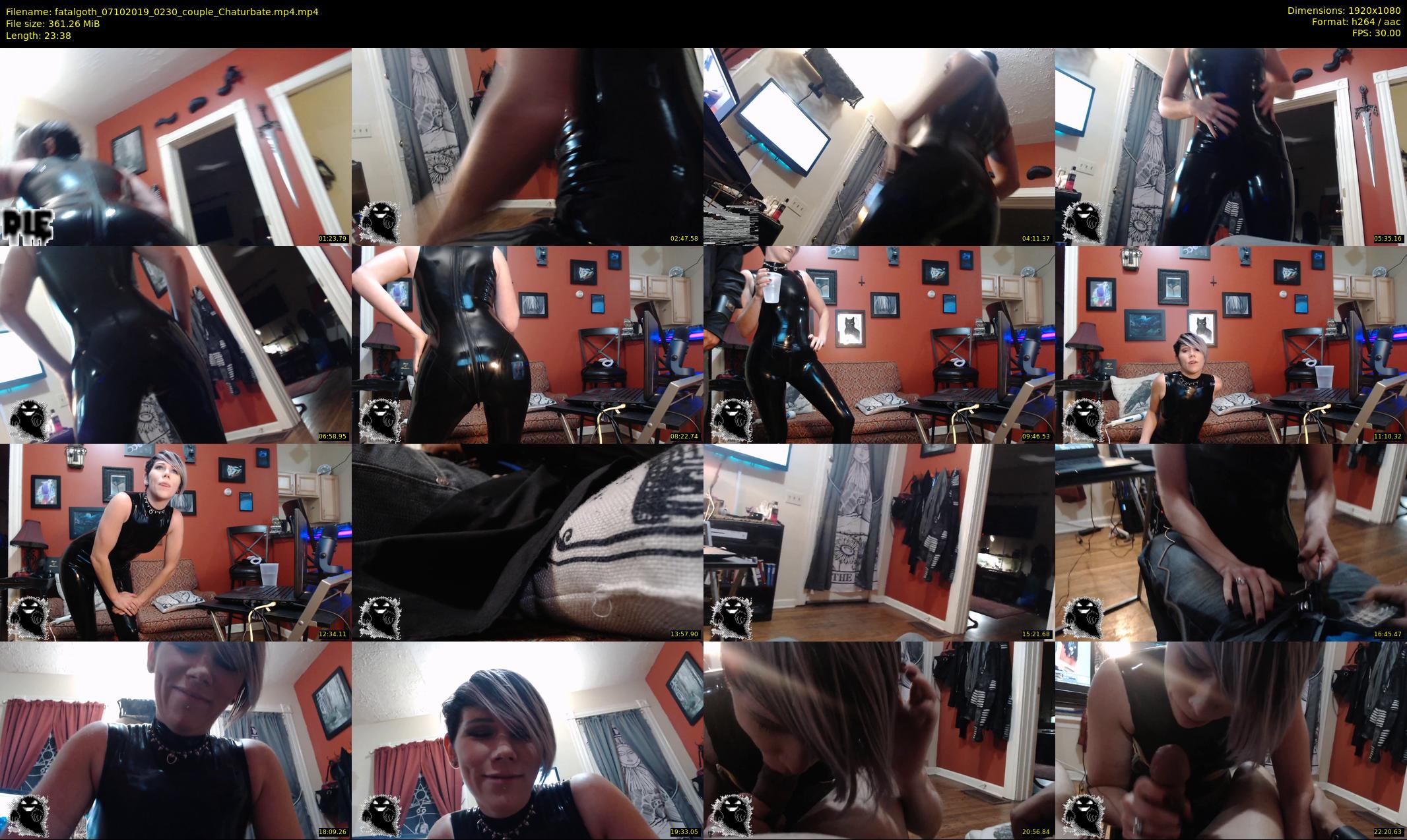 fatalgoth — 24 minute Chaturbate couple cam show recording, 1080p, Oct 7, 2019