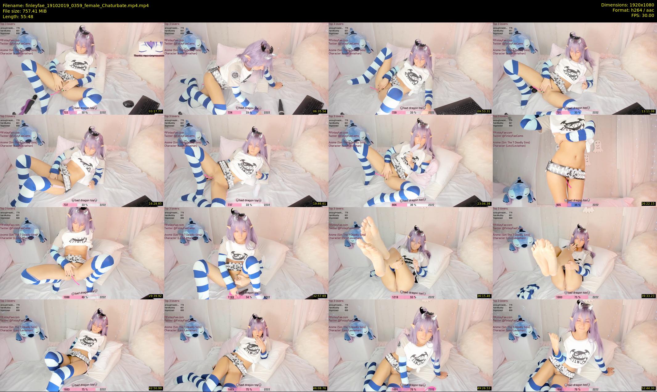 finleyfae — 56 minute Chaturbate female cam show recording, 1080p, Oct 19, 2019