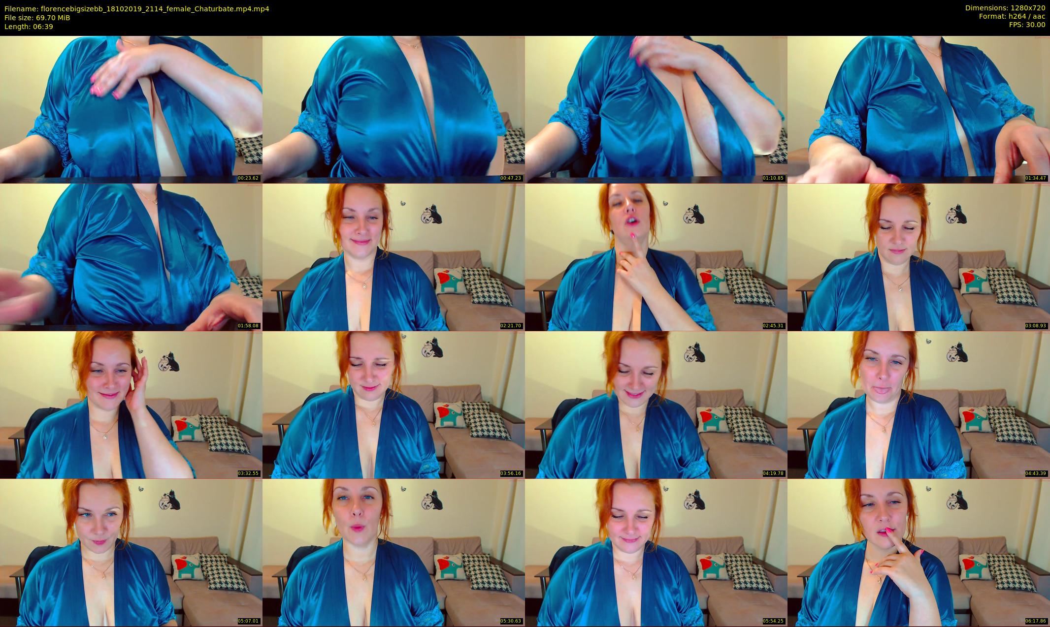 florencebigsizebb — 7 minute Chaturbate female cam show recording, 720p, Oct 18, 2019