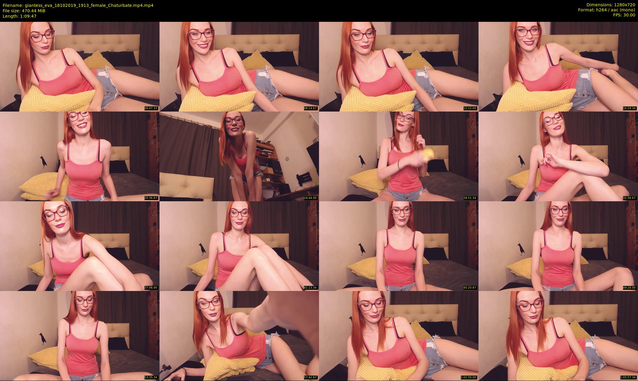 giantess_eva — 70 minute Chaturbate female cam show recording, 720p, Oct 18, 2019