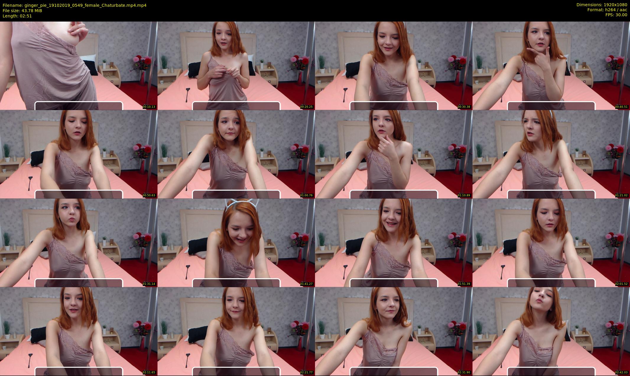 ginger_pie — 3 minute Chaturbate female cam show recording, 1080p, Oct 19, 2019