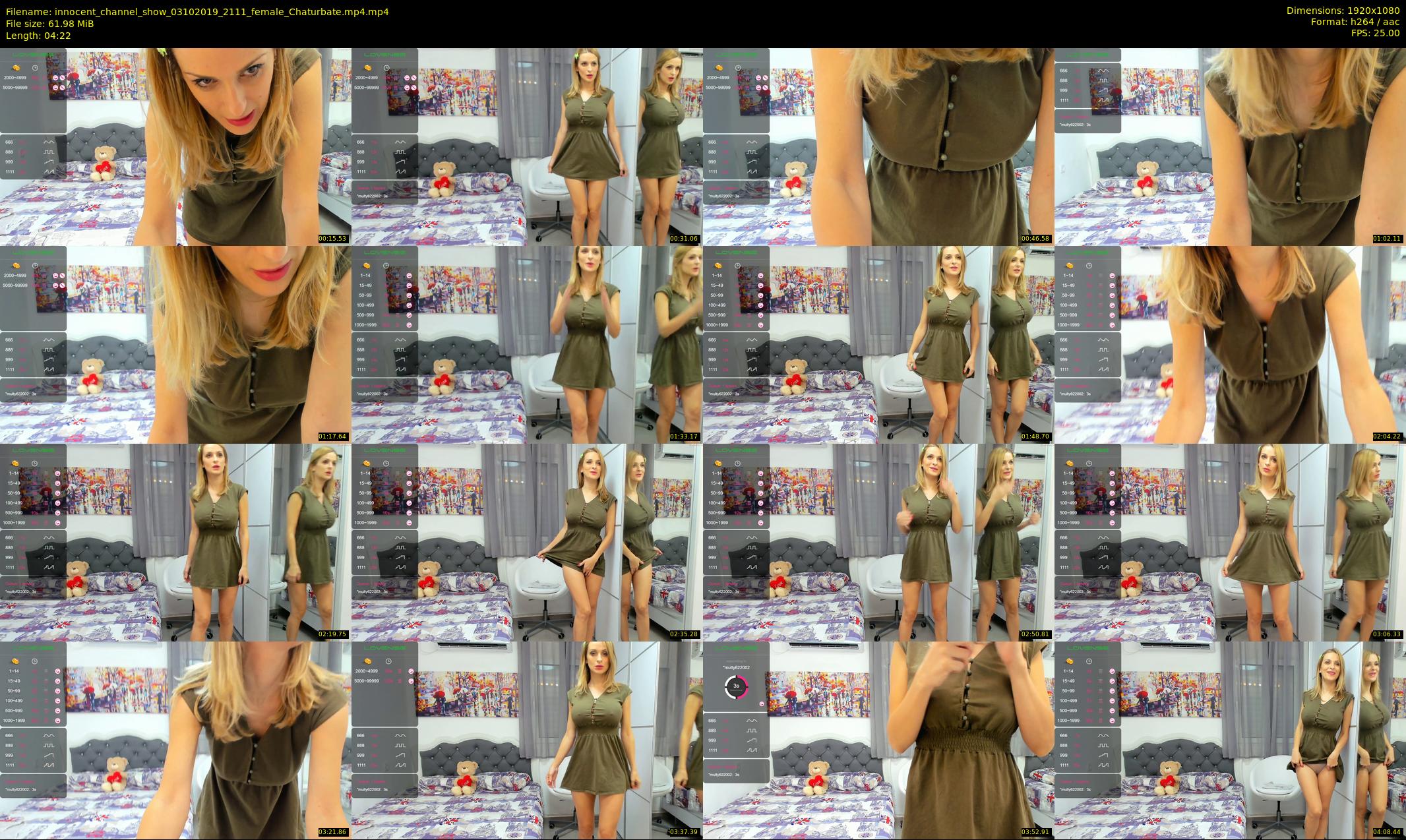 innocent_channel_show — 5 minute Chaturbate female cam show recording, 1080p, Oct 3, 2019