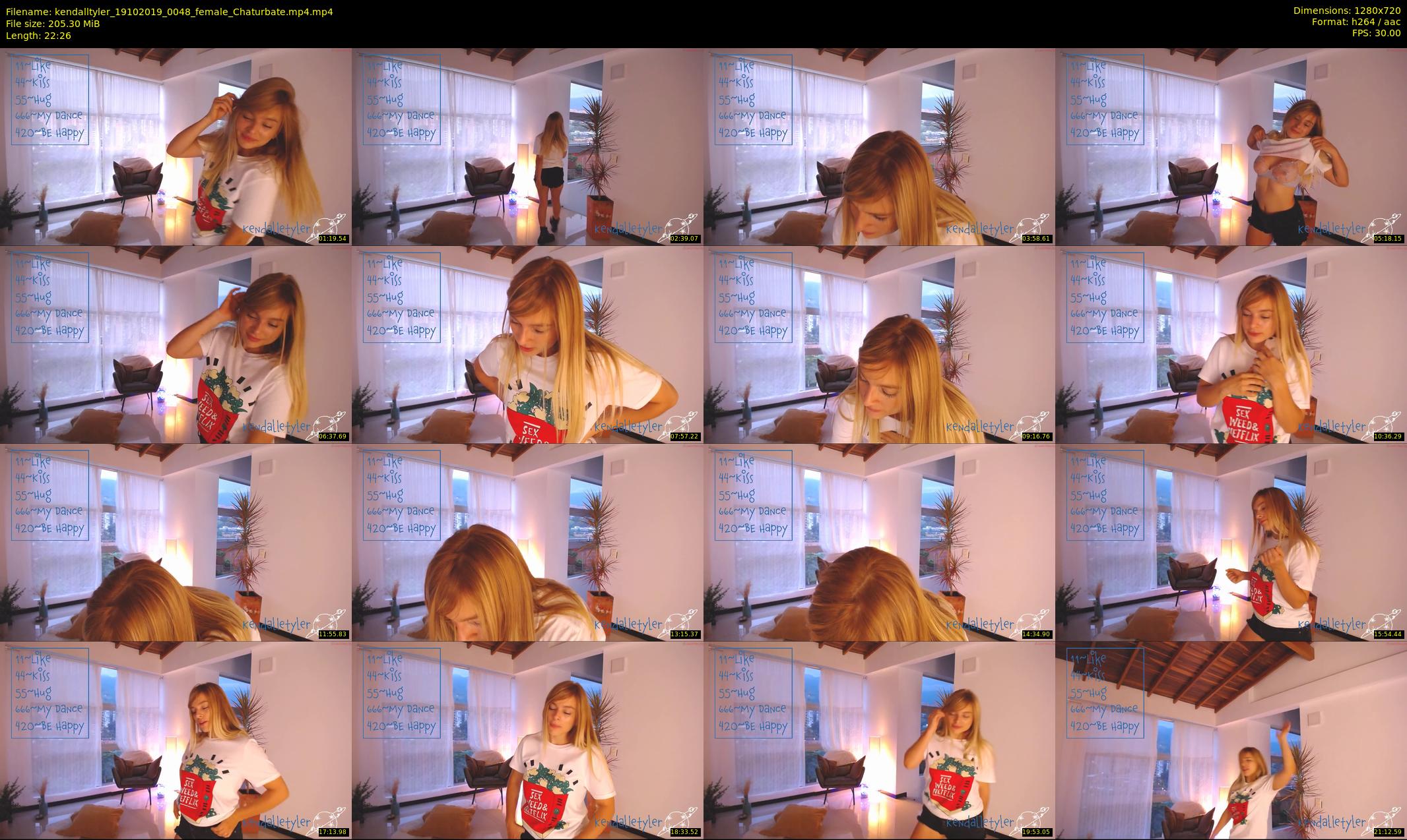 kendalltyler — 23 minute Chaturbate female cam show recording, 720p, Oct 19, 2019