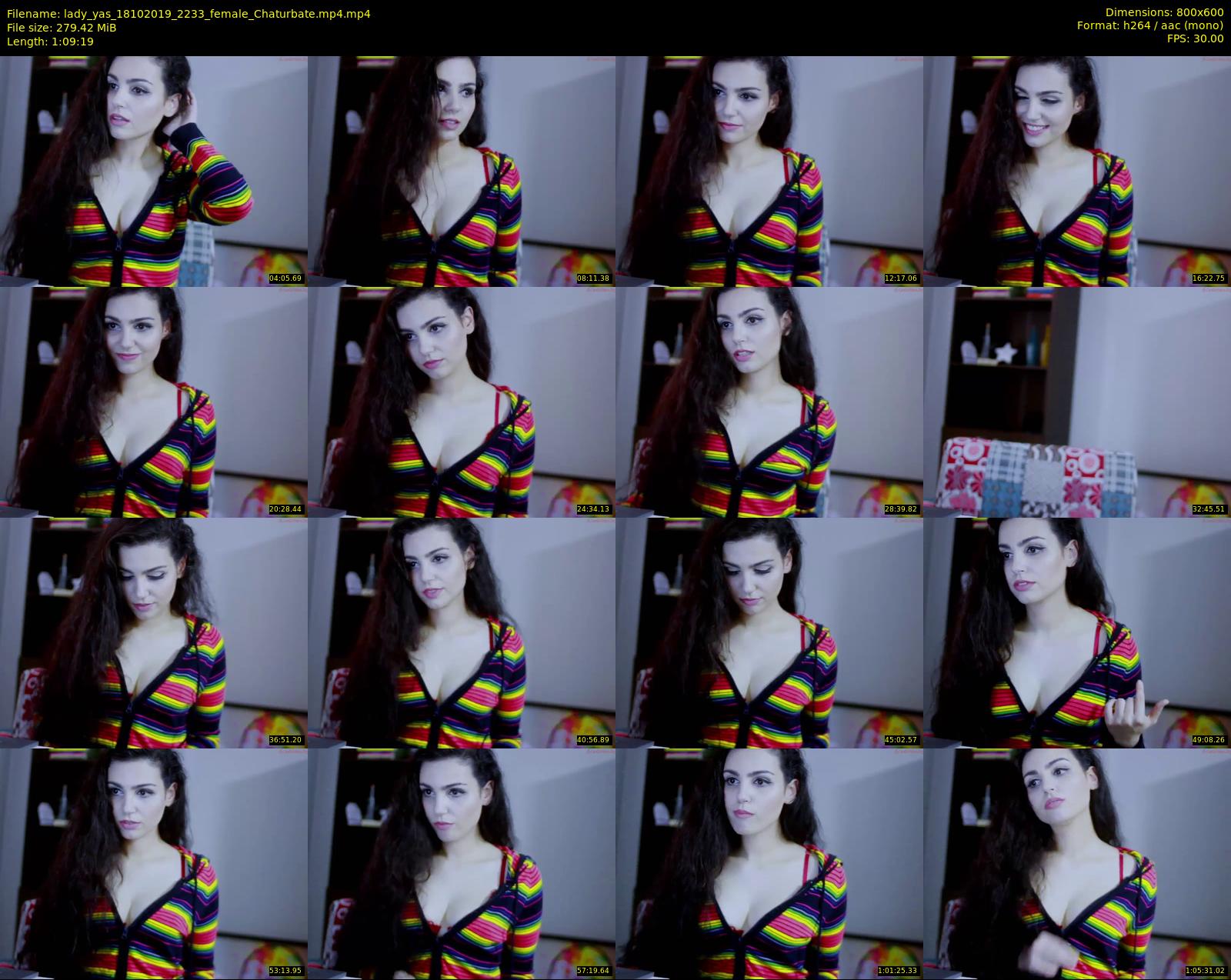 lady_yas — 70 minute Chaturbate female cam show recording, 480p, Oct 18, 2019