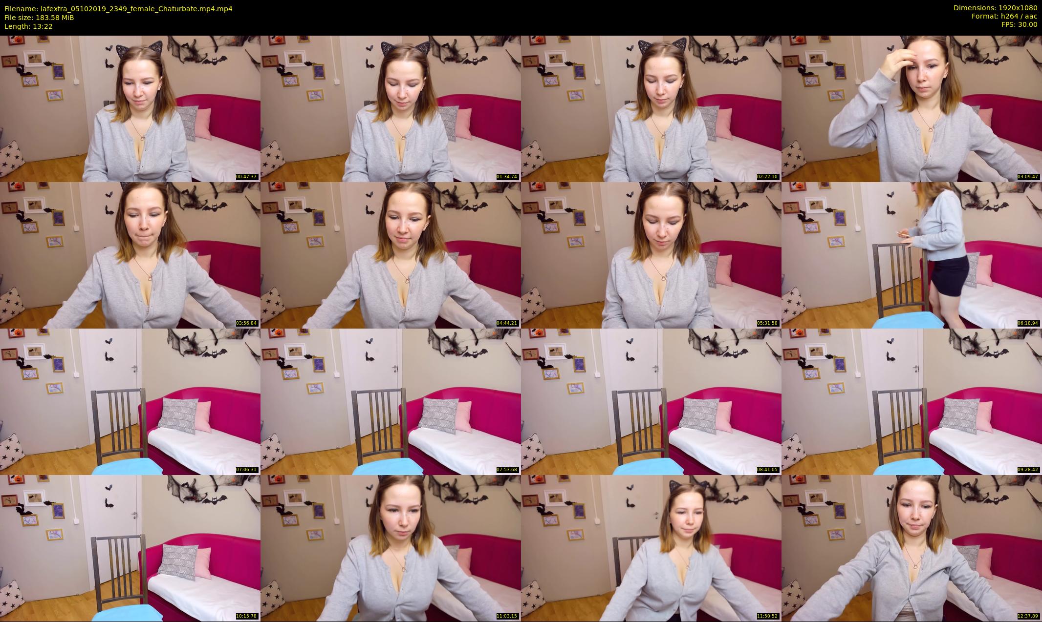 lafextra — 14 minute Chaturbate female cam show recording, 1080p, Oct 5, 2019