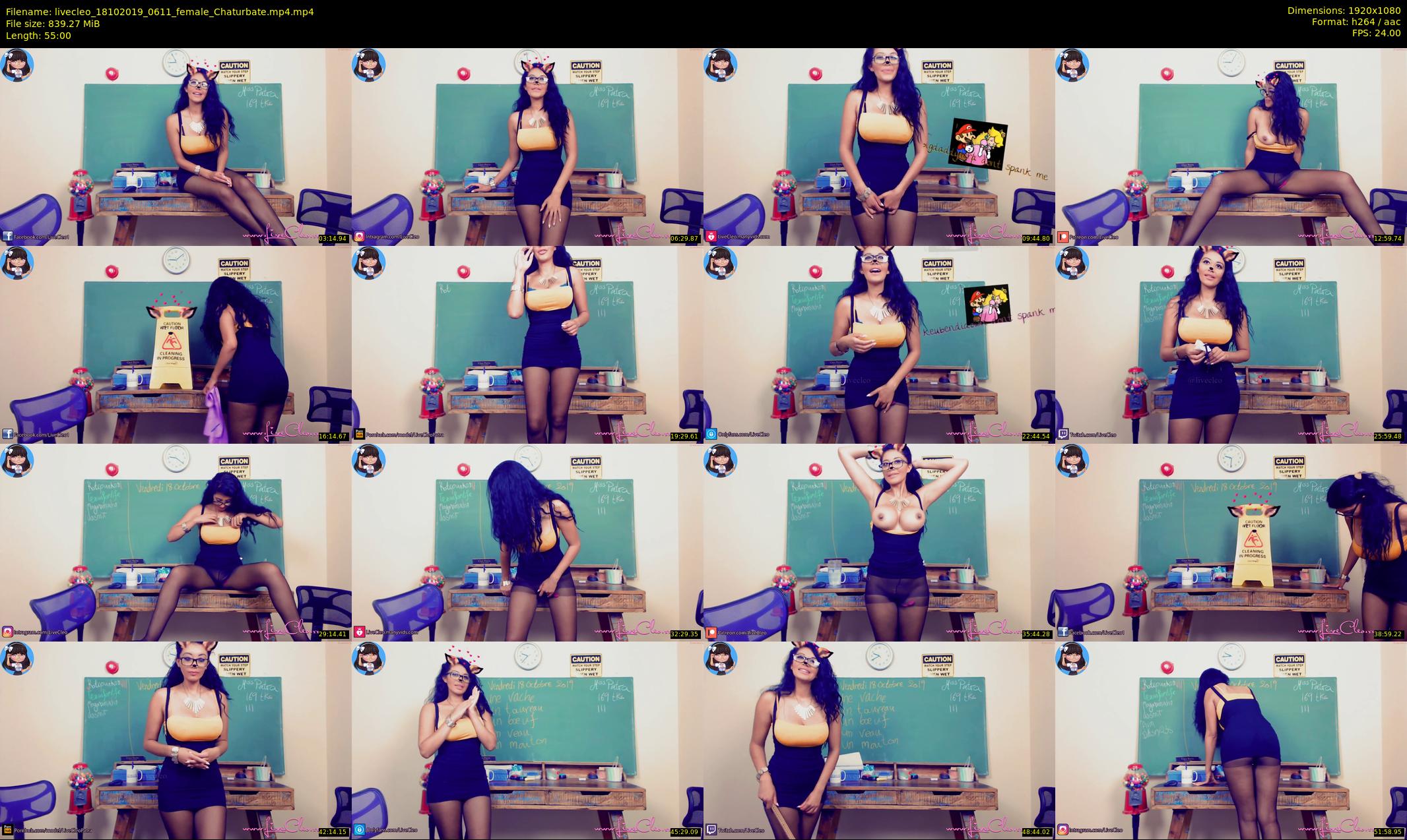 livecleo — 55 minute Chaturbate female cam show recording, 1080p, Oct 18, 2019