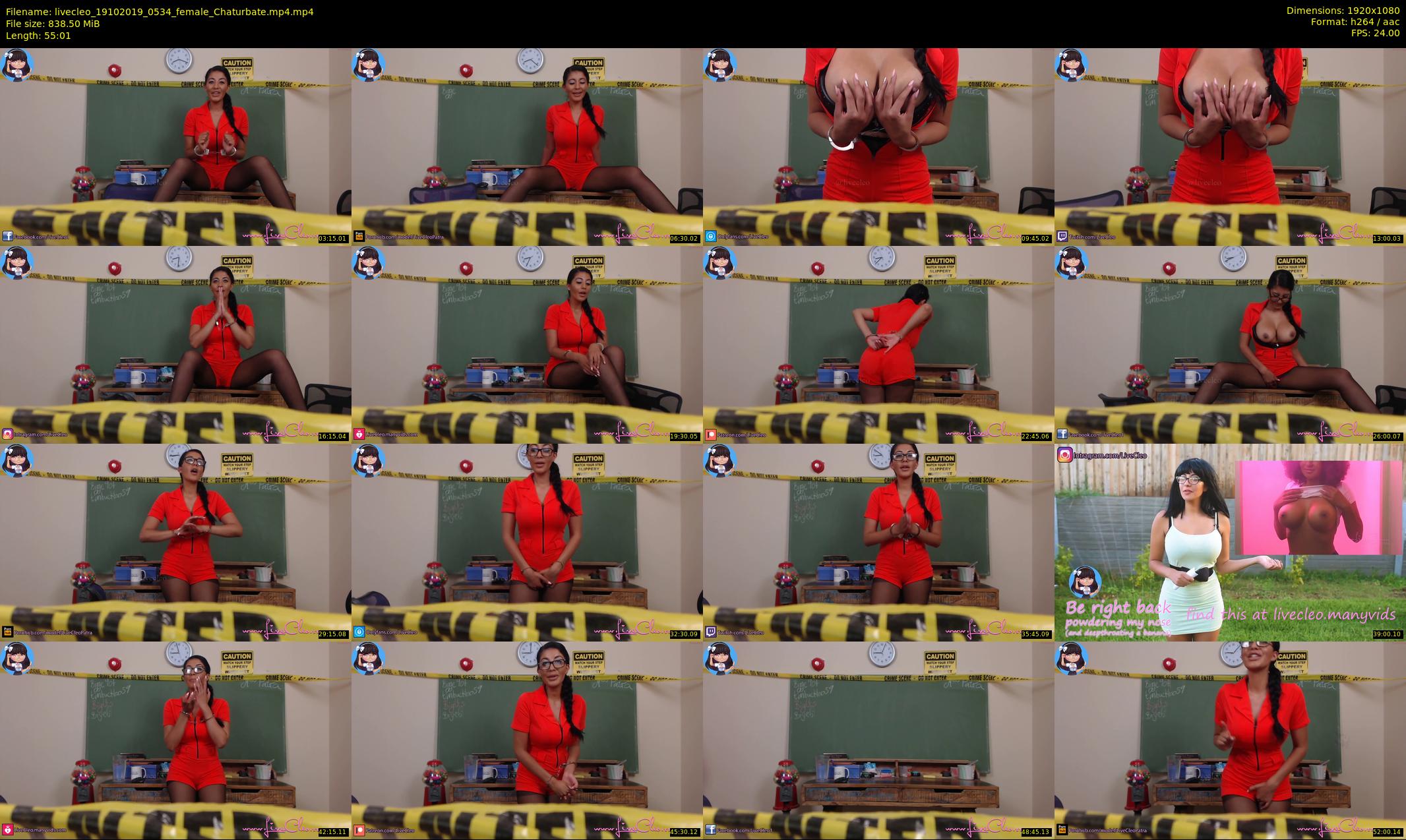livecleo — 56 minute Chaturbate female cam show recording, 1080p, Oct 19, 2019