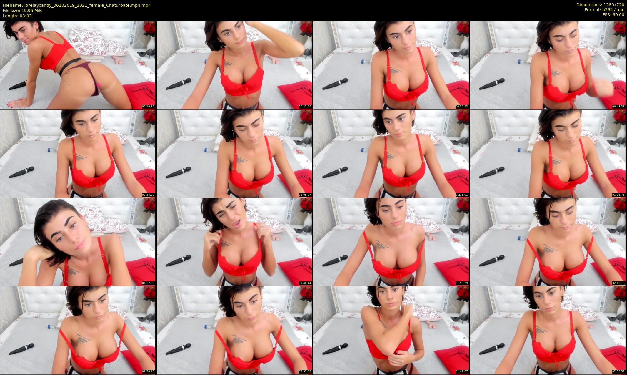 lorelaycandy — 4 minute Chaturbate female cam show recording, 720p, Oct 6, 2019