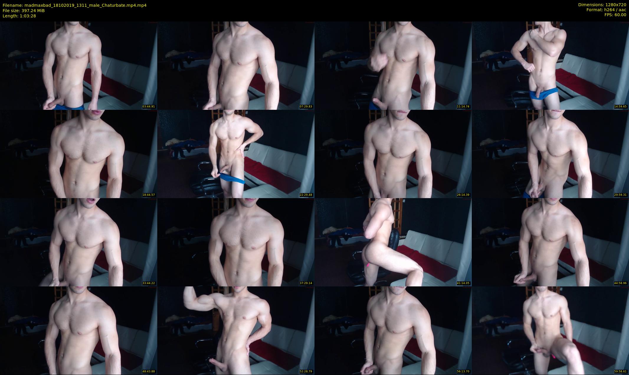 madmaxbad — 64 minute Chaturbate male cam show recording, 720p, Oct 18, 2019
