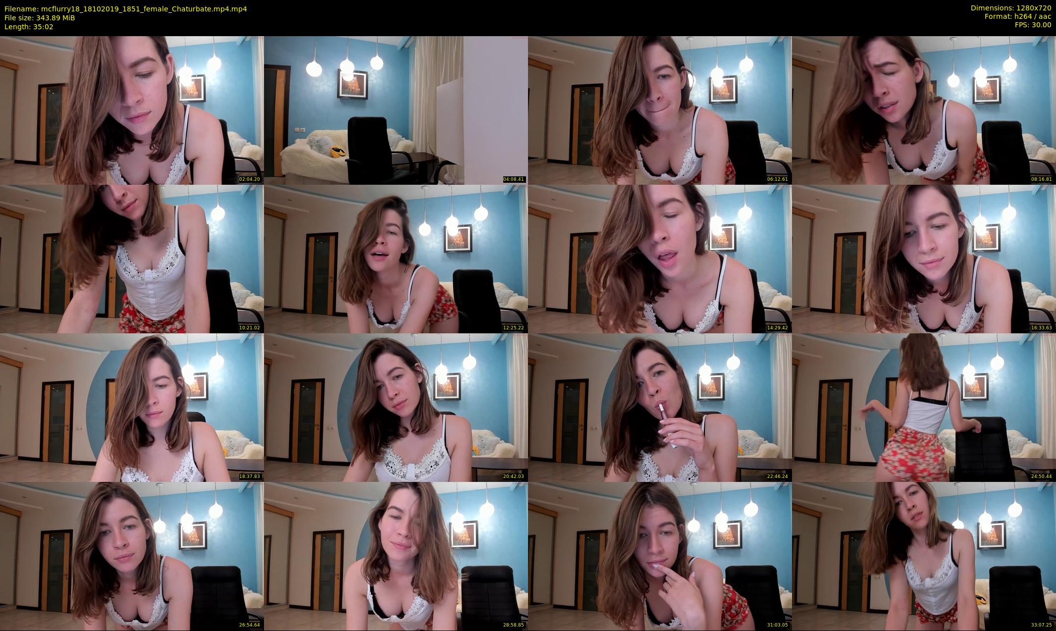 mcflurry18 — 36 minute Chaturbate female cam show recording, 720p, Oct 18, 2019