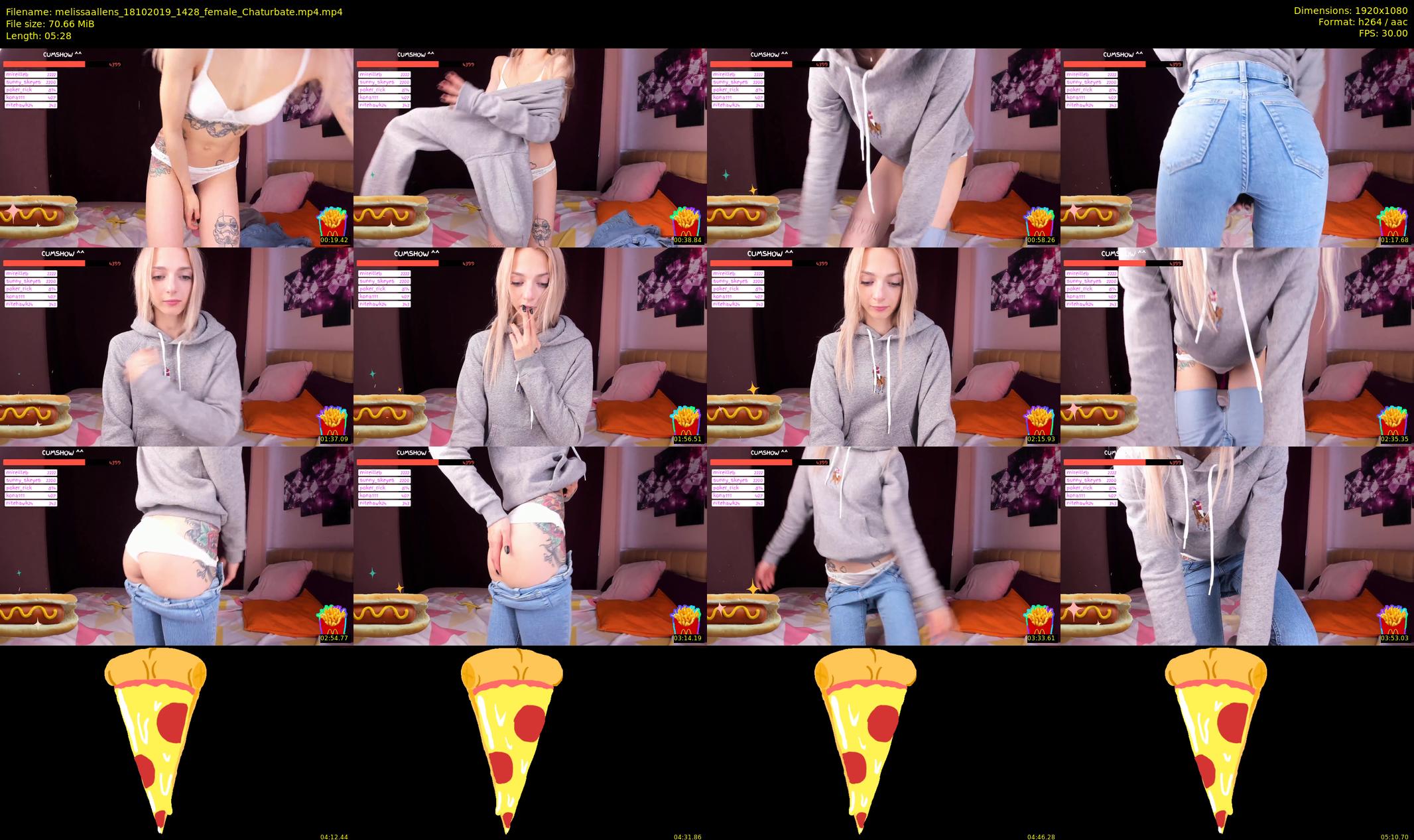 melissaallens — 6 minute Chaturbate female cam show recording, 1080p, Oct 18, 2019