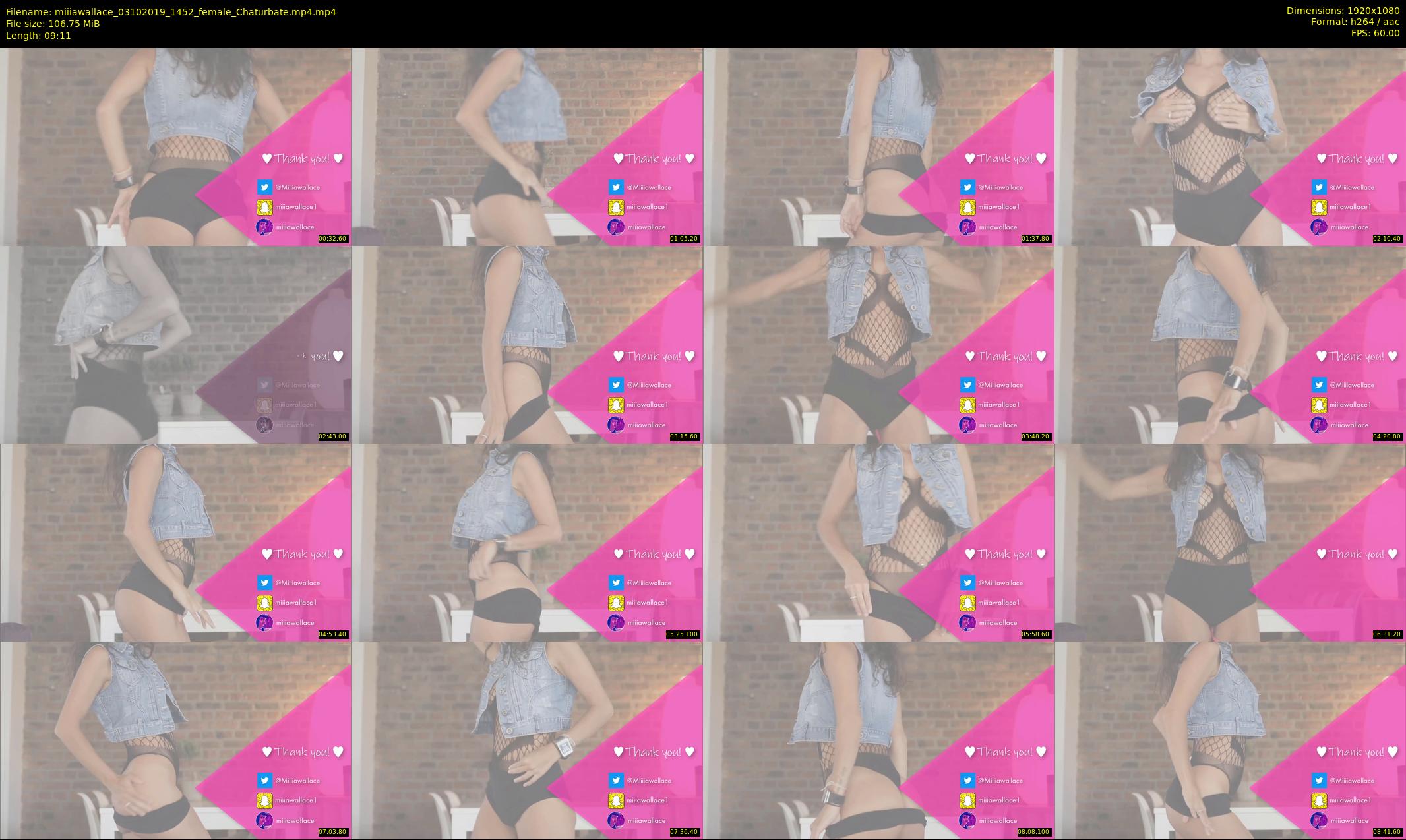 miiiawallace — 10 minute Chaturbate female cam show recording, 1080p, Oct 3, 2019