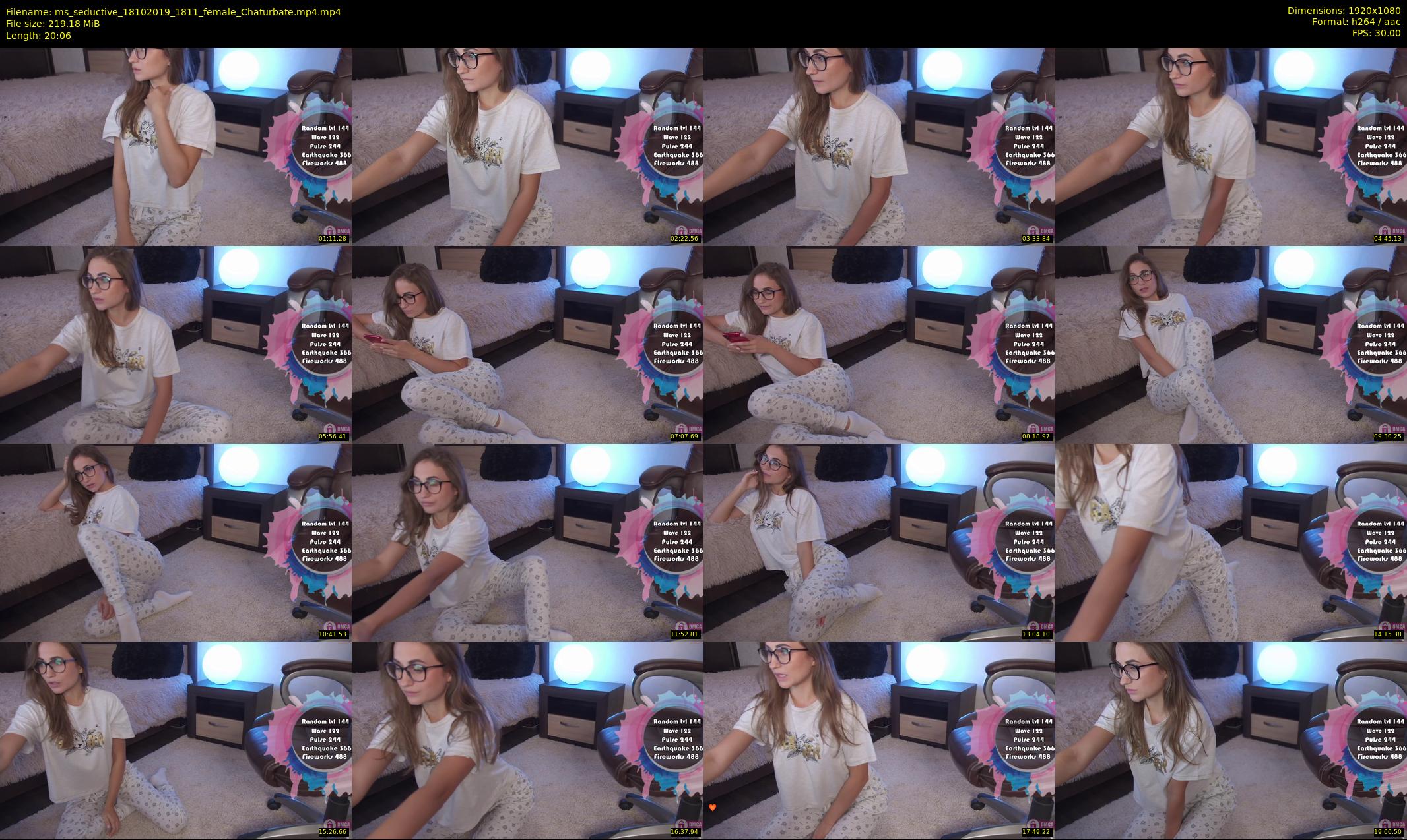 ms_seductive — 21 minute Chaturbate female cam show recording, 1080p, Oct 18, 2019