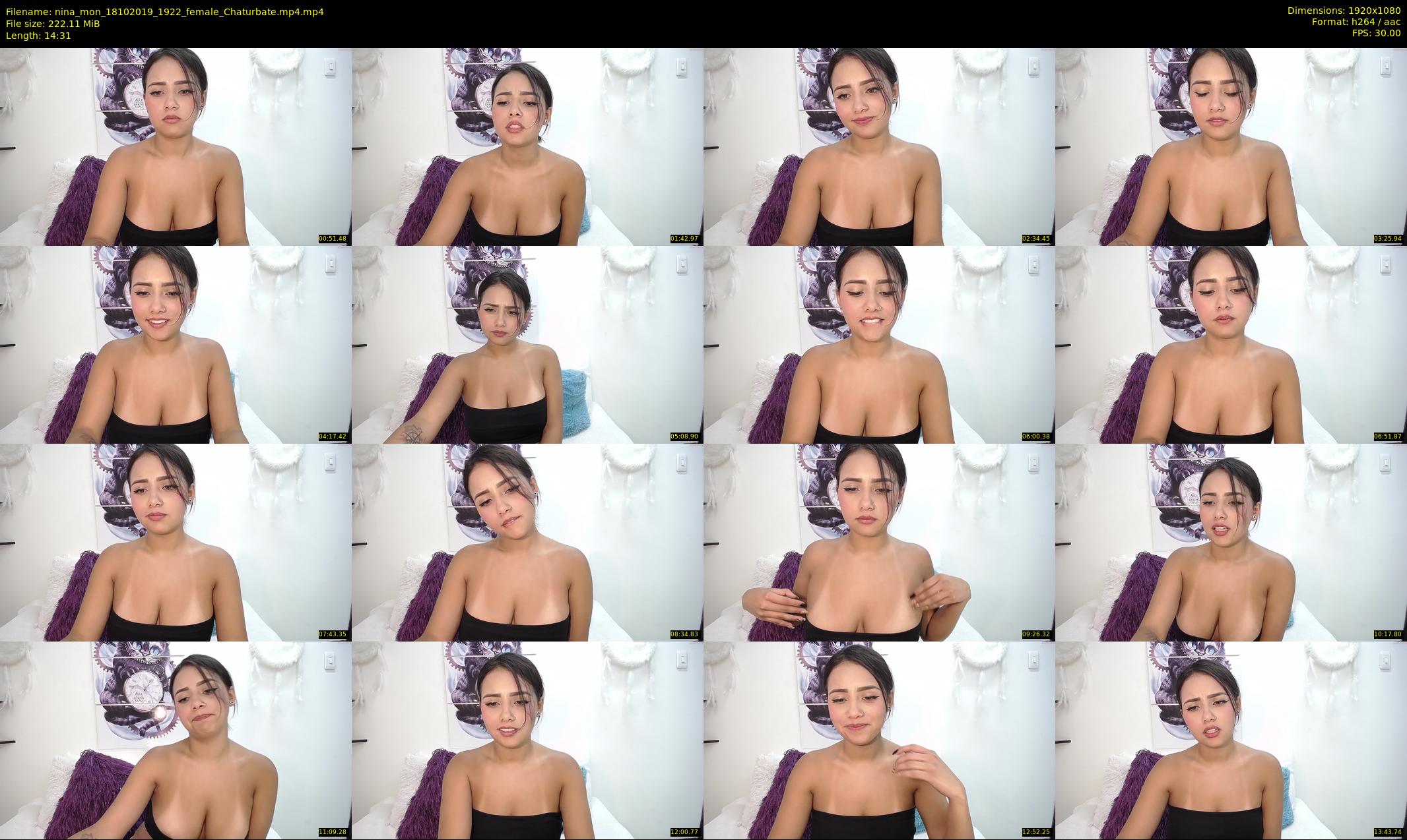 nina_mon — 15 minute Chaturbate female cam show recording, 1080p, Oct 18, 2019