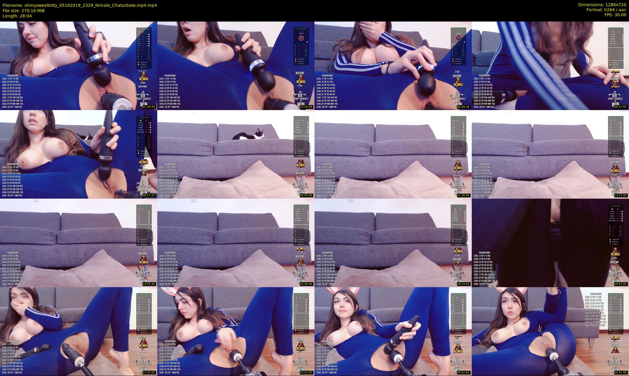 ohmysweetkitty — 29 minute Chaturbate female cam show recording, 720p, Oct 5, 2019