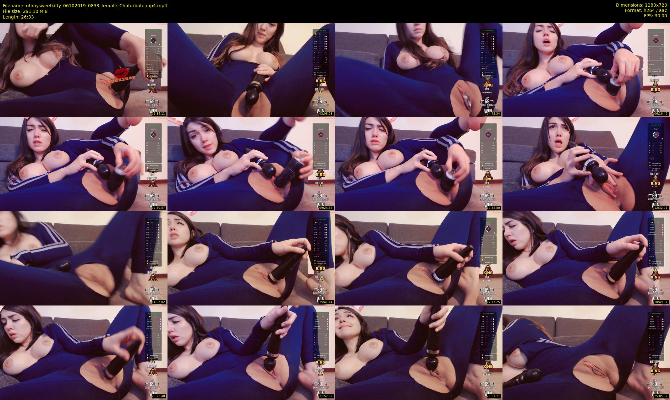 ohmysweetkitty — 27 minute Chaturbate female cam show recording, 720p, Oct 6, 2019