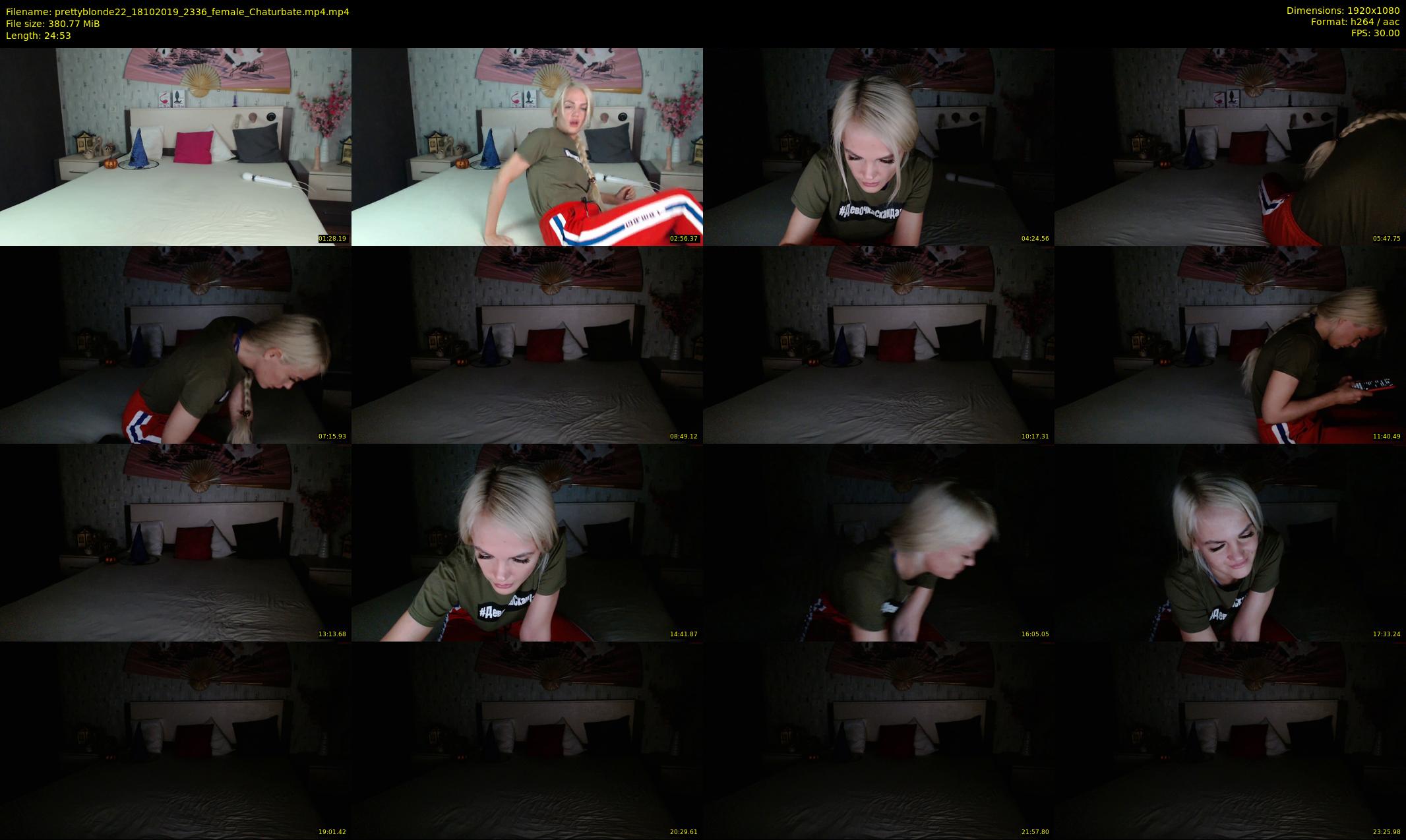 prettyblonde22 — 25 minute Chaturbate female cam show recording, 1080p, Oct 18, 2019