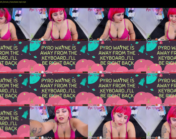 pyrowayne — 43 minute Chaturbate female cam show recording, 720p, Oct 6, 2019