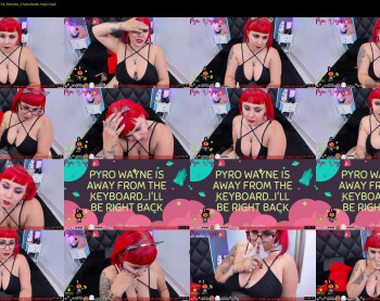 pyrowayne — 43 minute Chaturbate female cam show recording, 720p, Oct 19, 2019