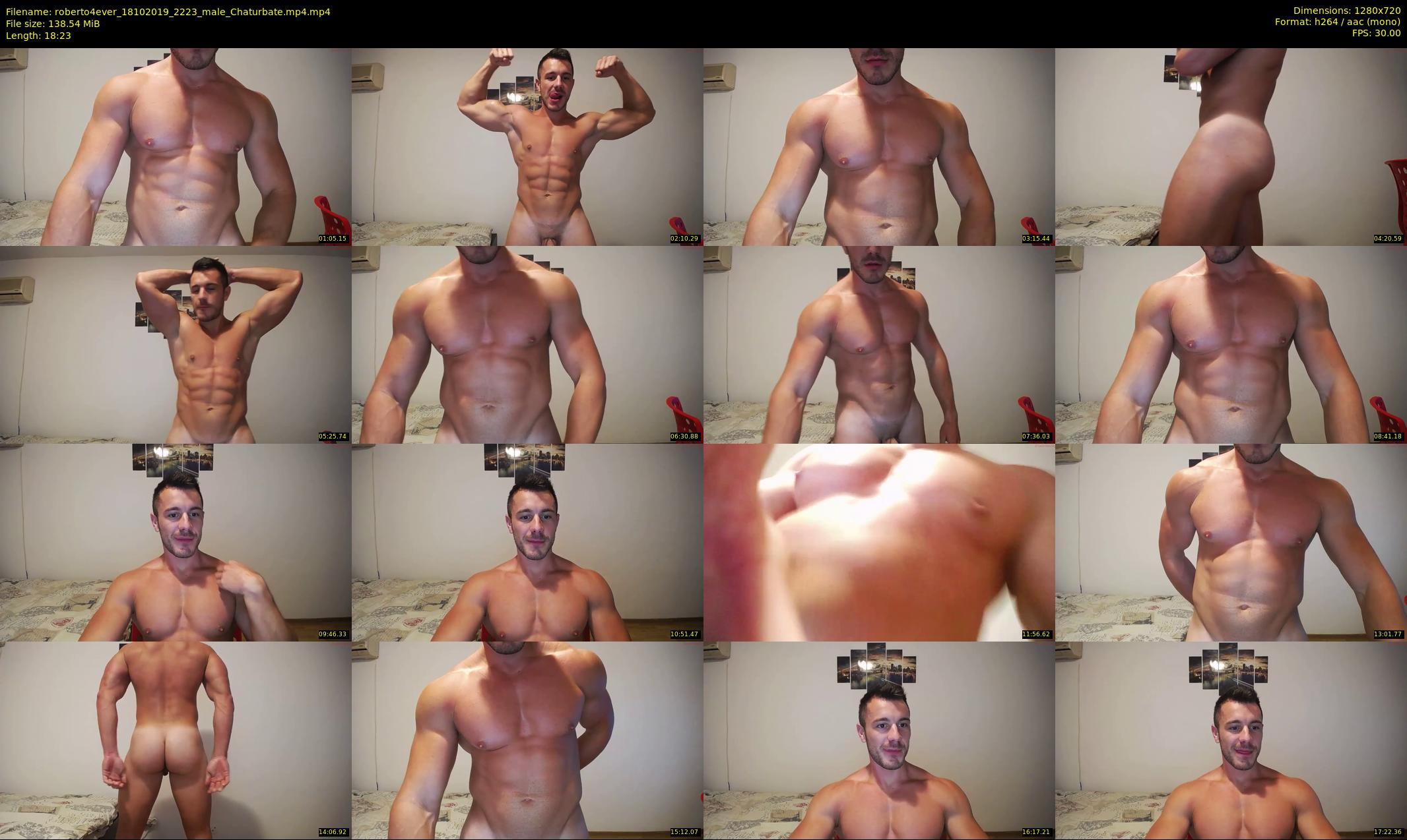 roberto4ever — 19 minute Chaturbate male cam show recording, 720p, Oct 18, 2019