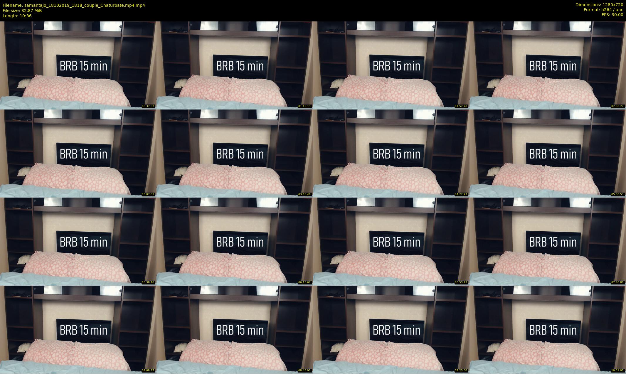 samantajo — 11 minute Chaturbate female cam show recording, 720p, Oct 18, 2019