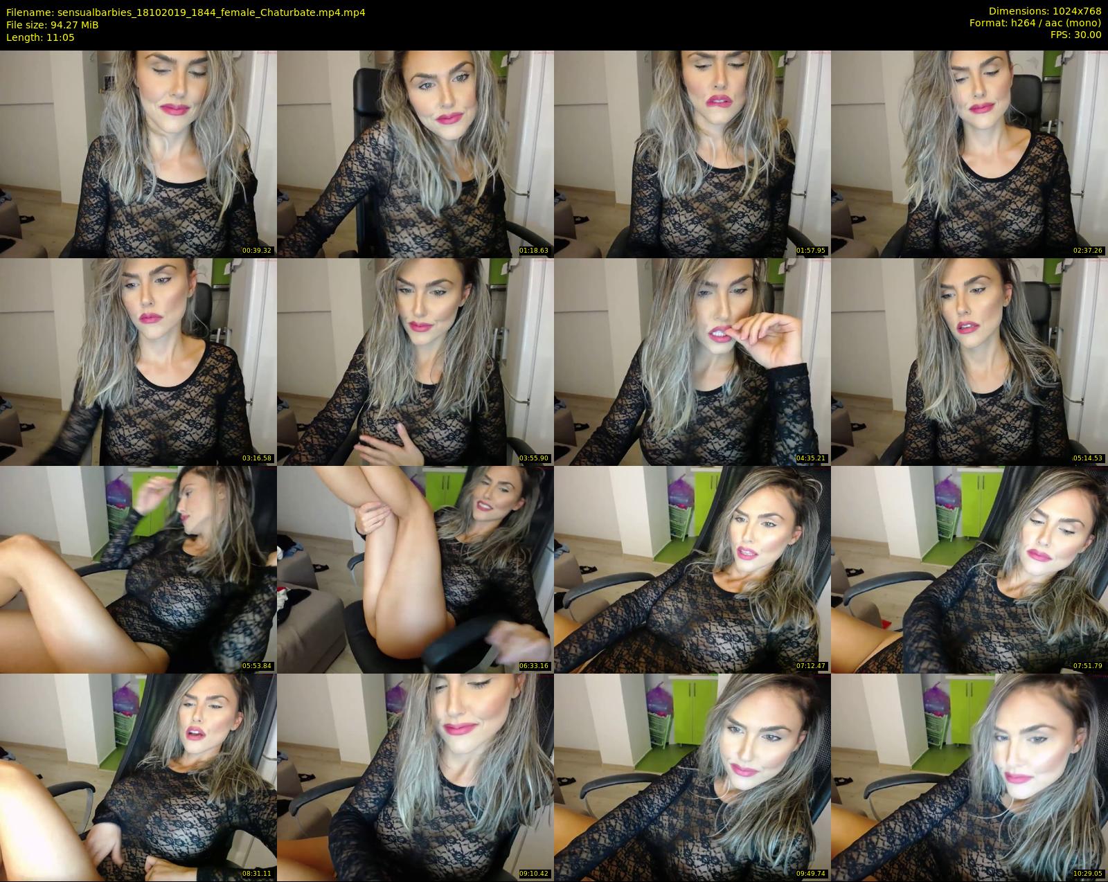 sensualbarbies — 12 minute Chaturbate female cam show recording, 720p, Oct 18, 2019