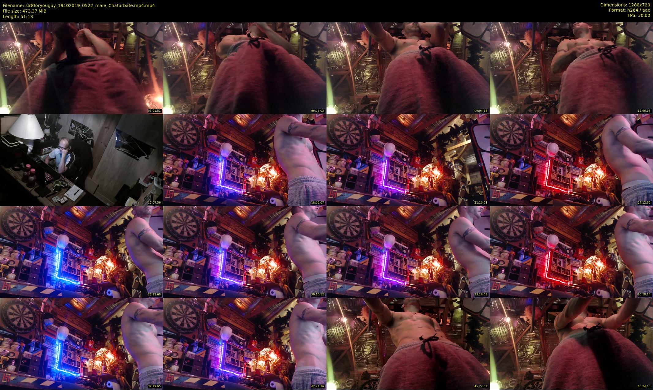 str8foryouguy — 52 minute Chaturbate male cam show recording, 720p, Oct 19, 2019