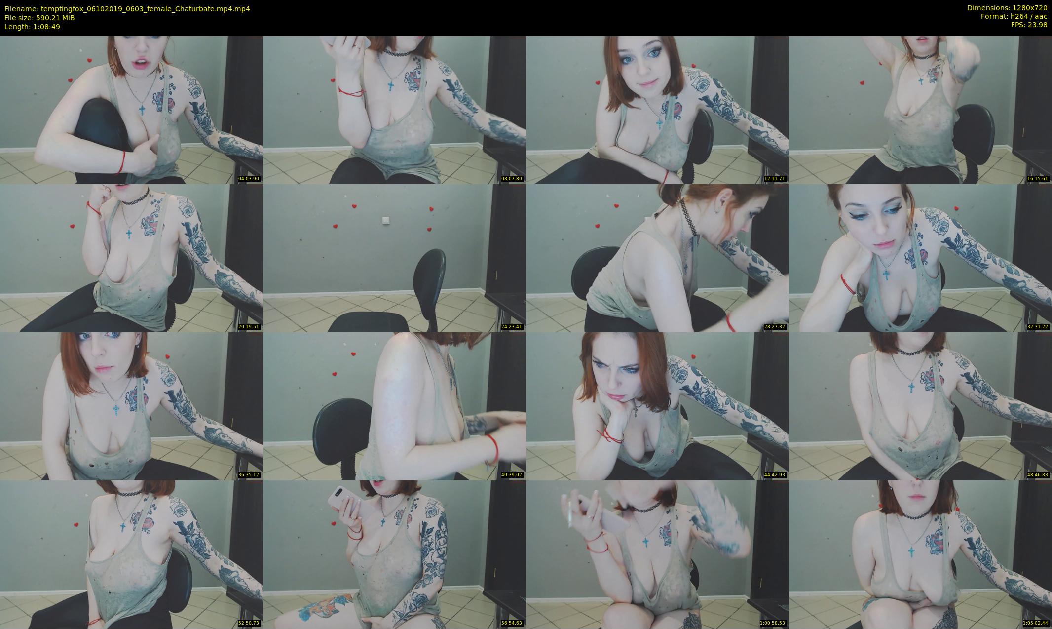 temptingfox — 69 minute Chaturbate female cam show recording, 720p, Oct 6, 2019