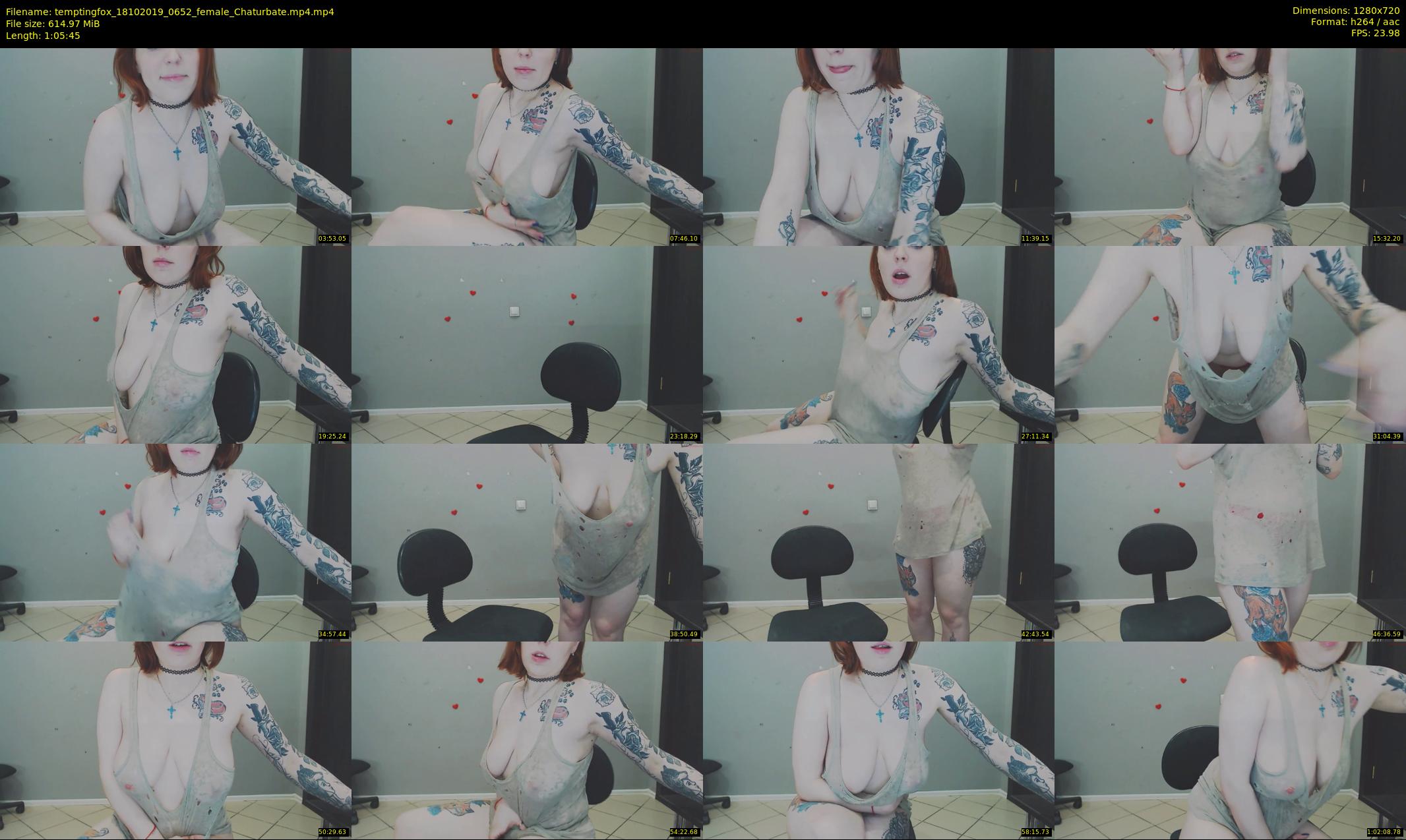 temptingfox — 66 minute Chaturbate female cam show recording, 720p, Oct 18, 2019