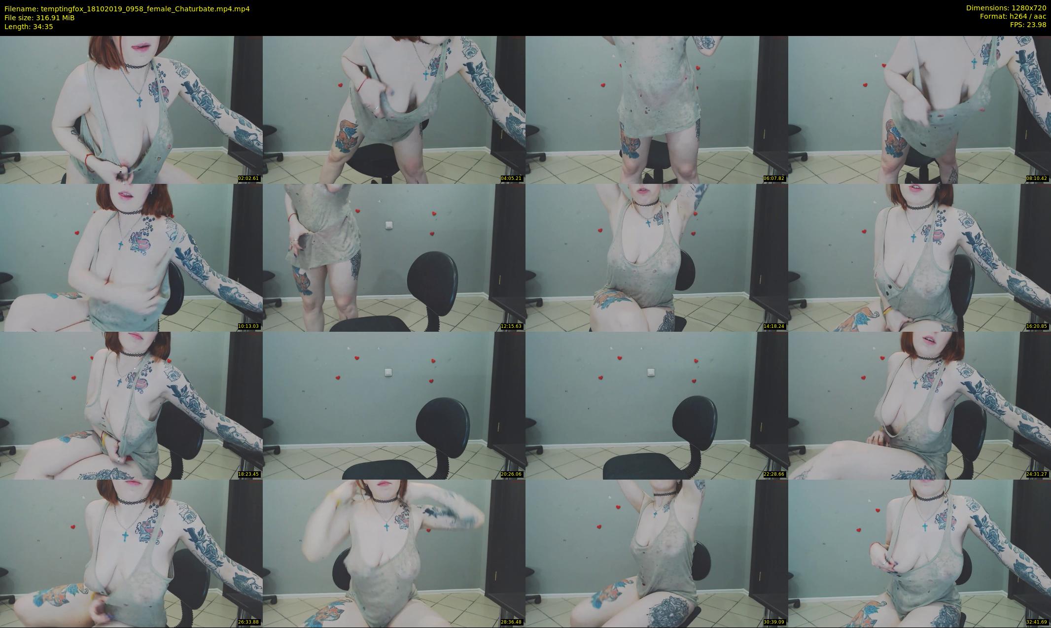 temptingfox — 35 minute Chaturbate female cam show recording, 720p, Oct 18, 2019