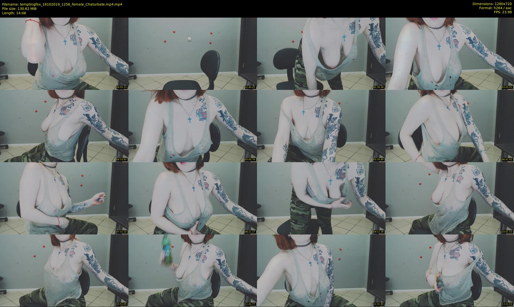 temptingfox — 15 minute Chaturbate female cam show recording, 720p, Oct 18, 2019